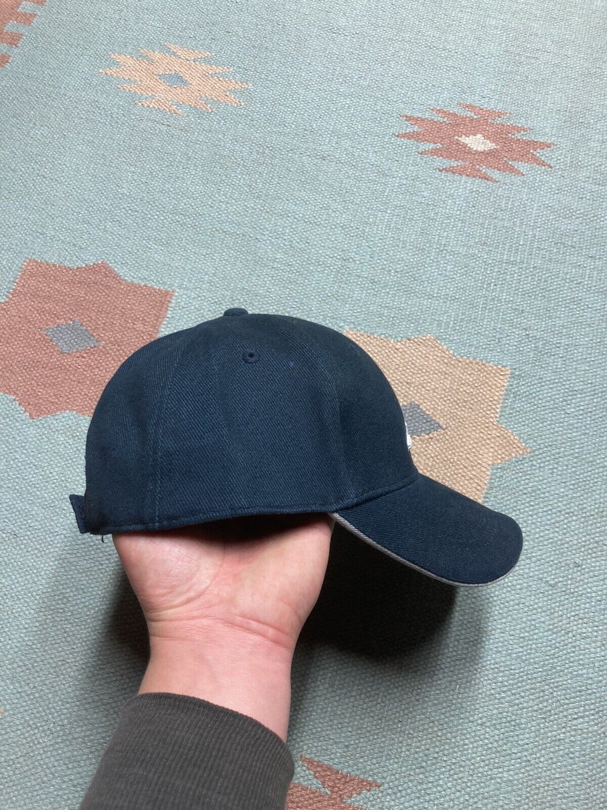Adidas × Vintage adidas Strapback hat cap 3 stripe logo spell out athletic Size ONE SIZE - 7 Thumbnail