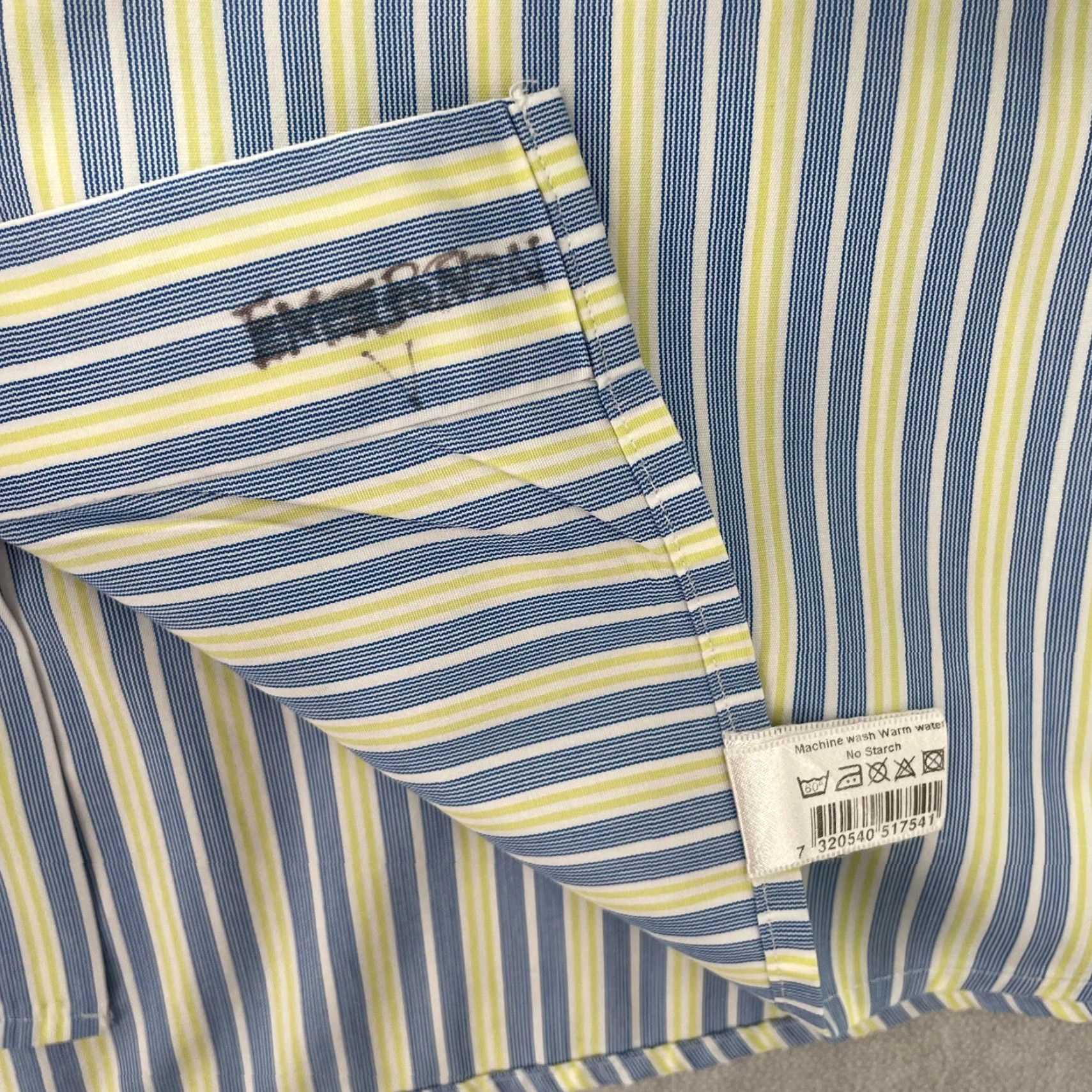 Eton VINTAGE Eton Dress Shirt Men 16.5 Blue Stripe Long Sleeve Button Up Business Casual Formal Size US L / EU 52-54 / 3 - 5 Thumbnail