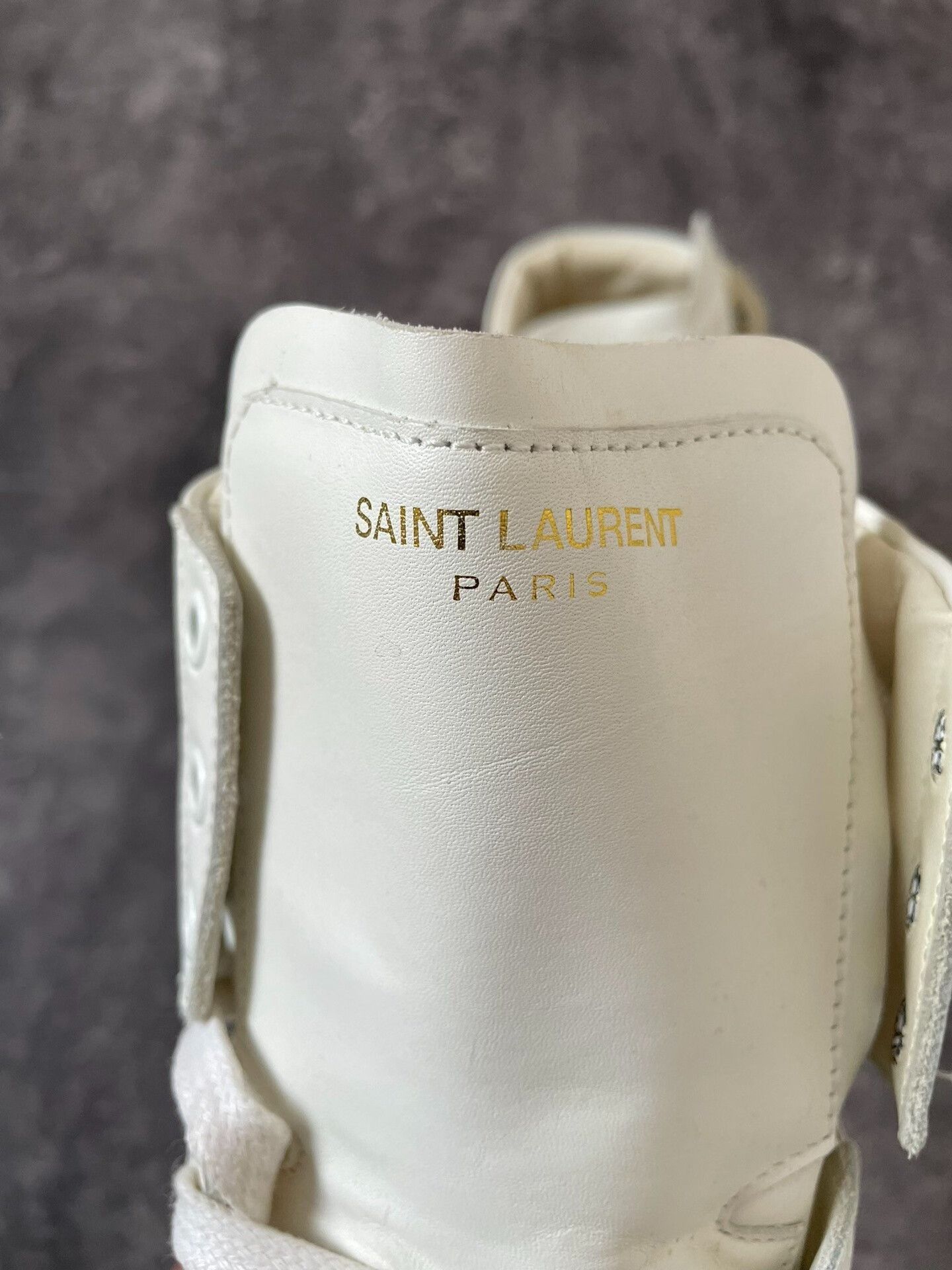 Saint Laurent Paris Saint Laurent High Top White Sneakers SL01. Size US 7 / EU 40 - 6 Thumbnail