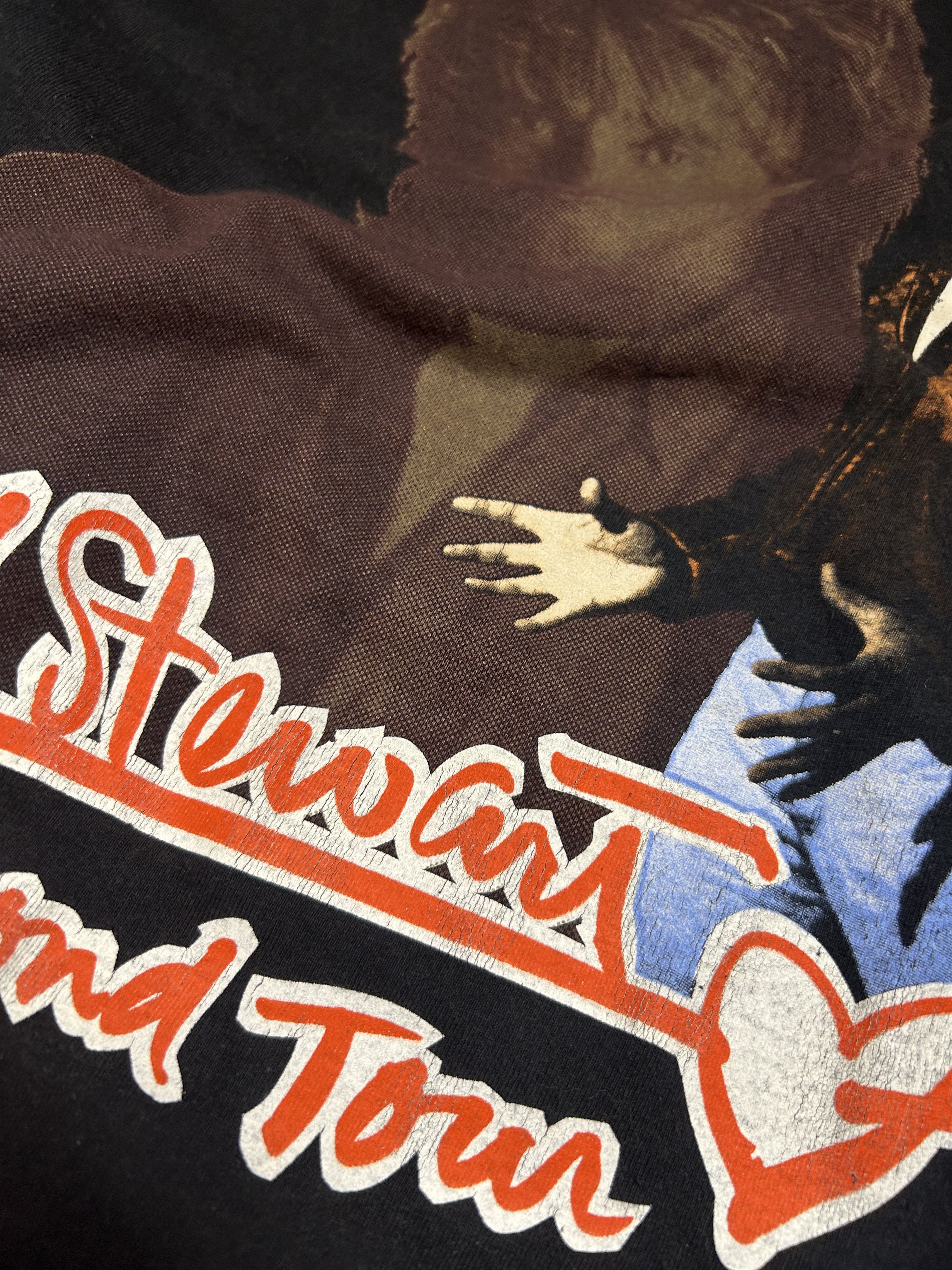 Band Tees Vintage 90s Rod Stewart Vagabond Heart Tour T-shirt Size US L / EU 52-54 / 3 - 12 Thumbnail