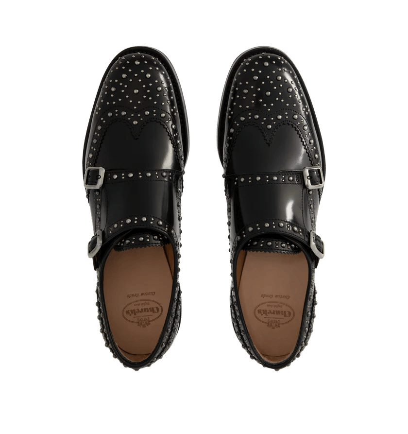 Church's o1h1sh11225 Lana Met Shoe in Black Size US 8.5 / IT 38.5 - 2 Thumbnail