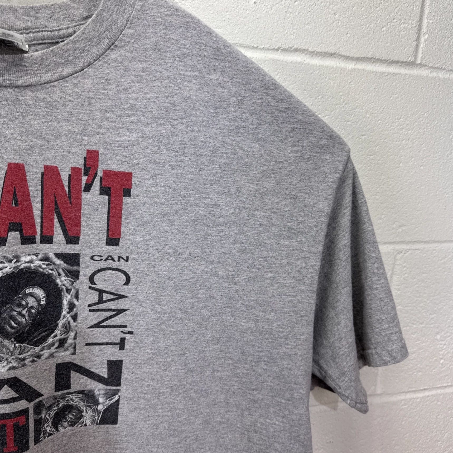Nike VINTAGE Nike Spike Lee Big Face T-Shirt 2XL Grey Graphic Print 90s Mens Size US XXL / EU 58 / 5 - 6 Thumbnail