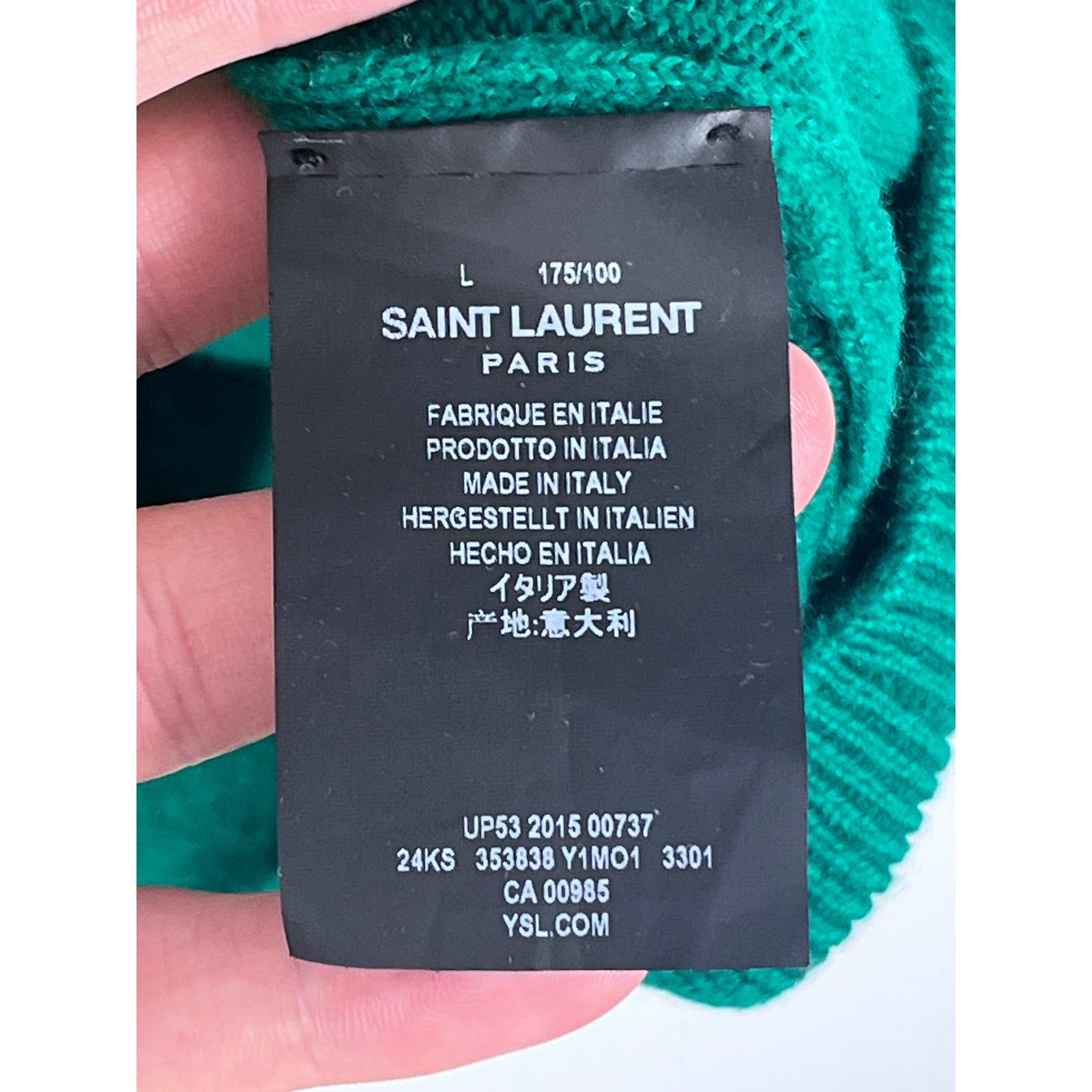 Hedi Slimane × Saint Laurent Paris Saint Laurent sweater 2015 Hedi era 100% cashmere designer Size US L / EU 52-54 / 3 - 6 Thumbnail