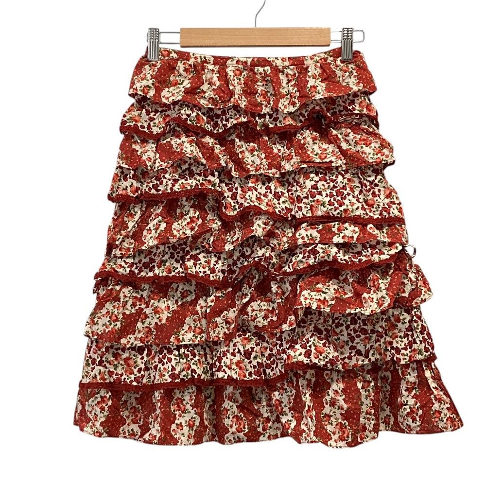 Other Other Pink House floral tiered lace skirt Textile Skirts DUTY FREE for USA Size ONE SIZE - 1 Thumbnail