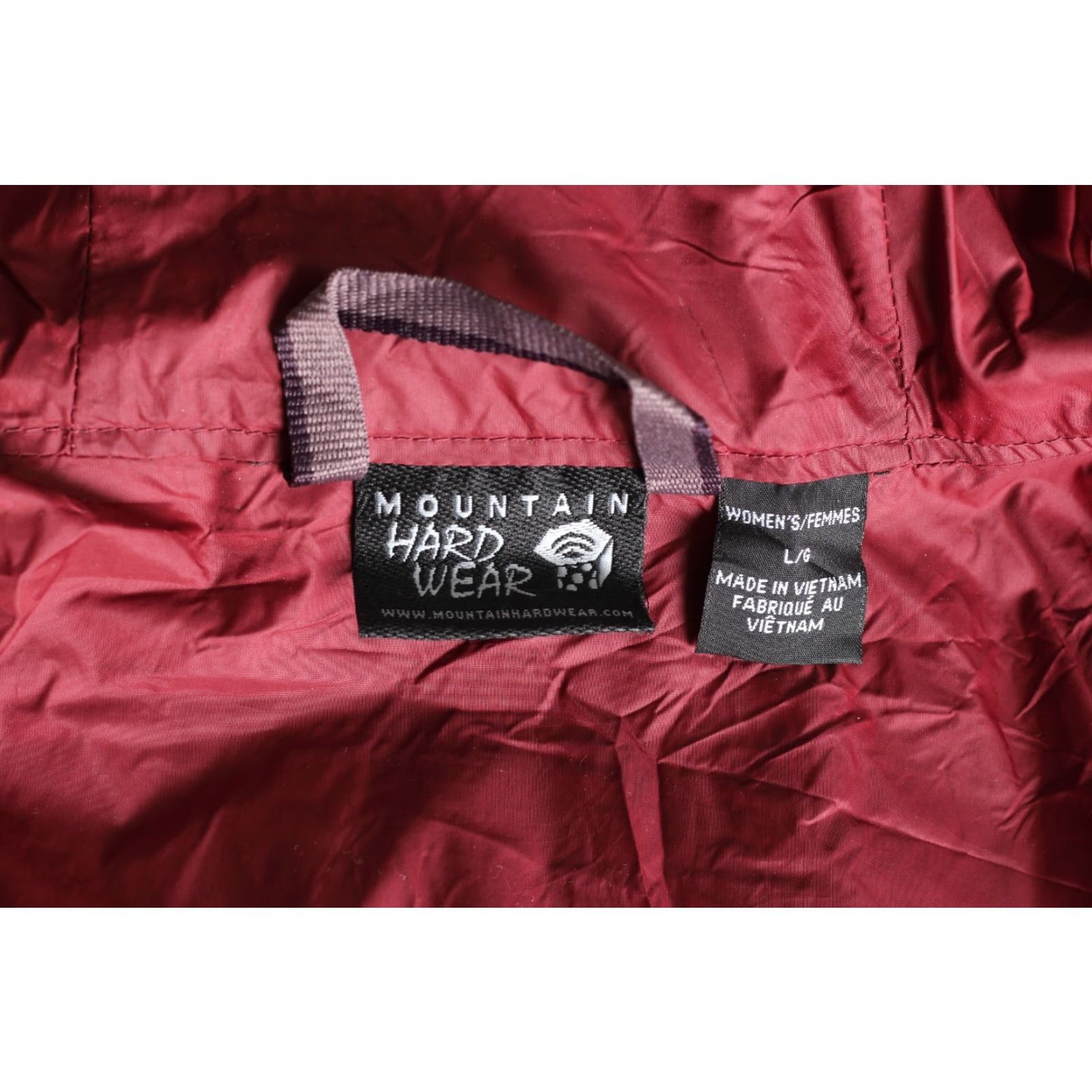 Mountain Hardwear MOUNTAIN HARDWEAR Finder Waterproof Hooded Jacket Women L Burgundy Jacket Womens Rain Coat MJ5578 Size L / US 10 / IT 46 - 7 Thumbnail