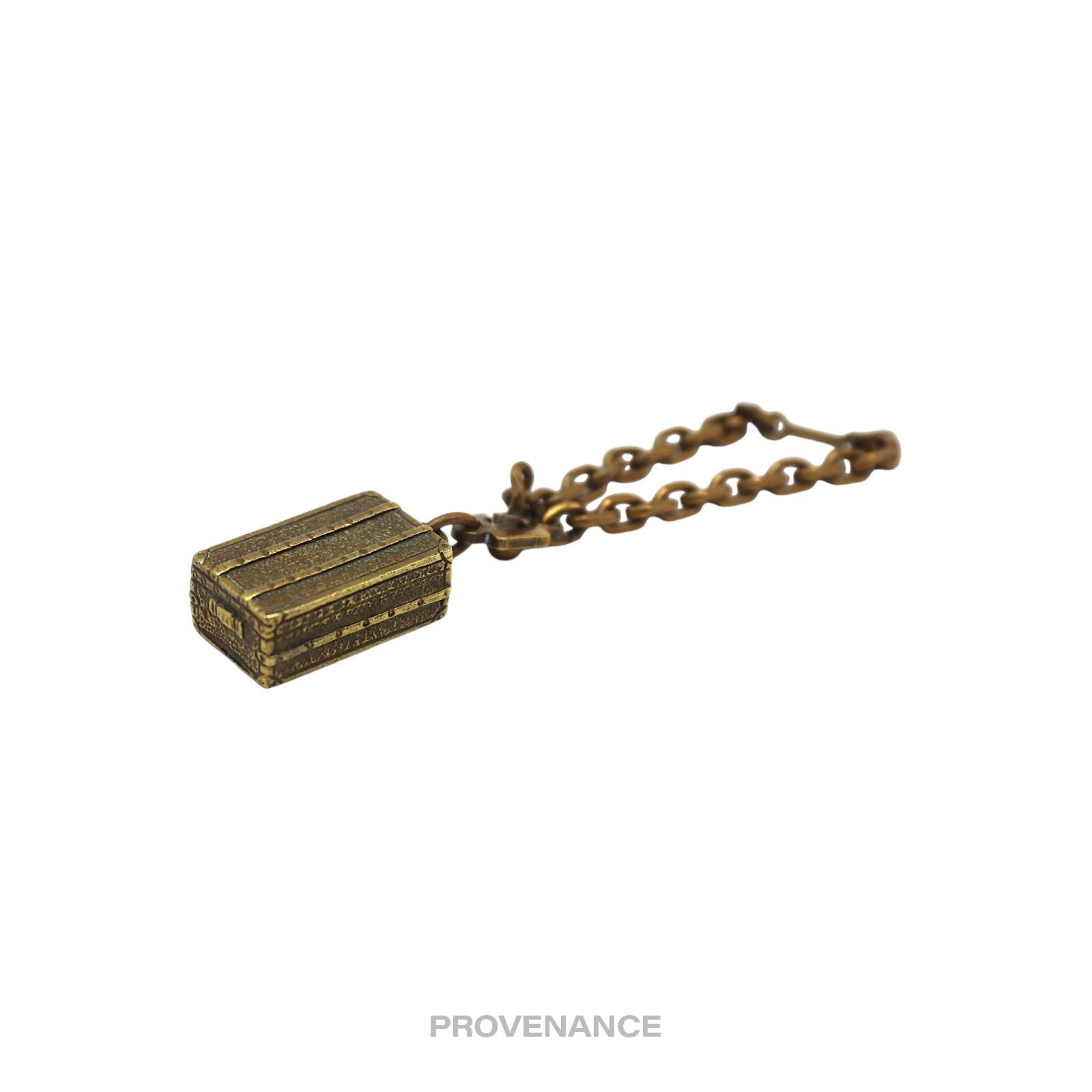 Louis Vuitton 🔴 Louis Vuitton Trunk Keychain Charm - Solid Aged Brass Size ONE SIZE - 5 Thumbnail