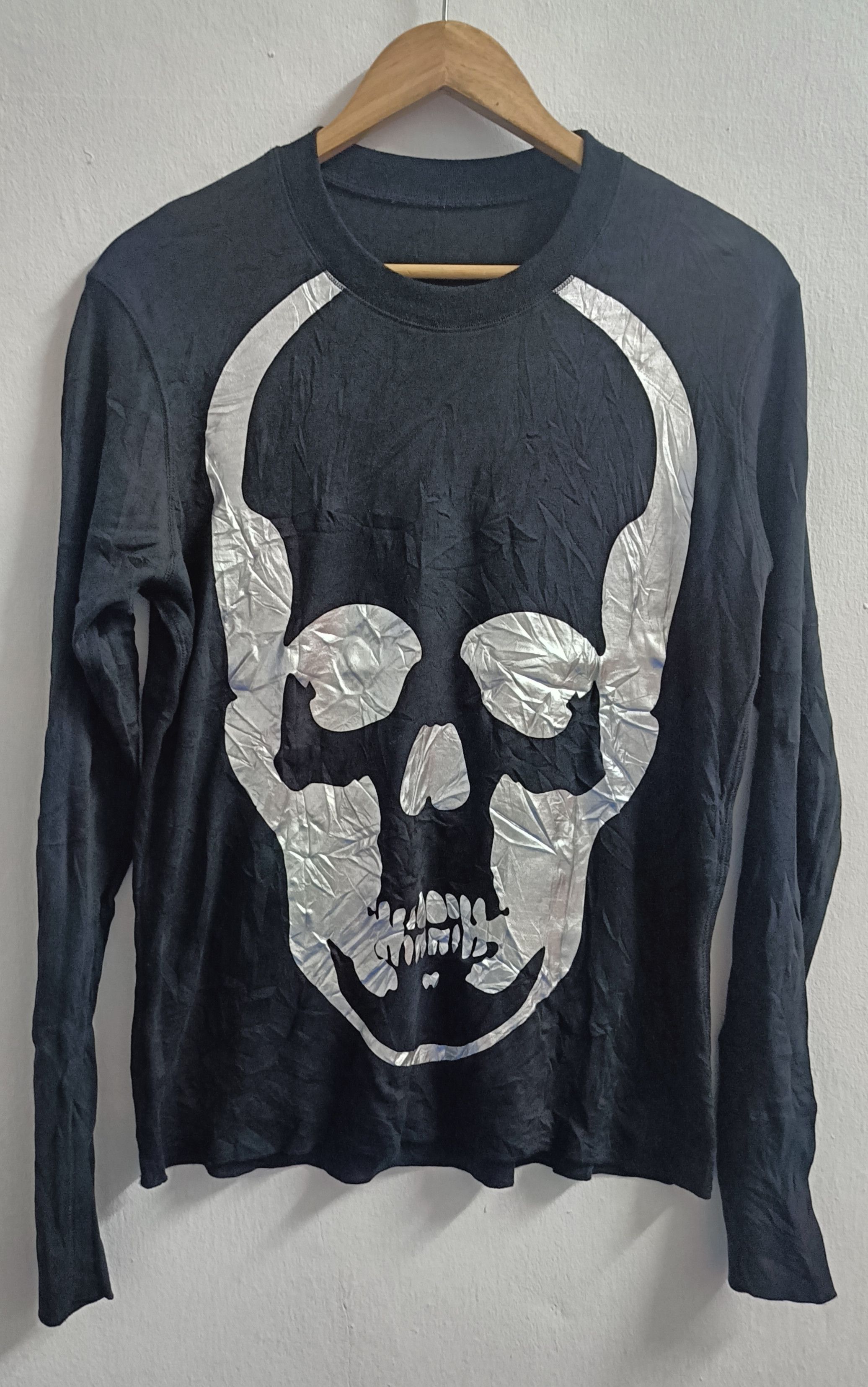 Hysteric Glamour × Lucien Pellat-Finet 🔥🔥Rare Lucien Pellet Finet Skull long Sleeve Tee Size S / US 4 / IT 40 - 1 Thumbnail