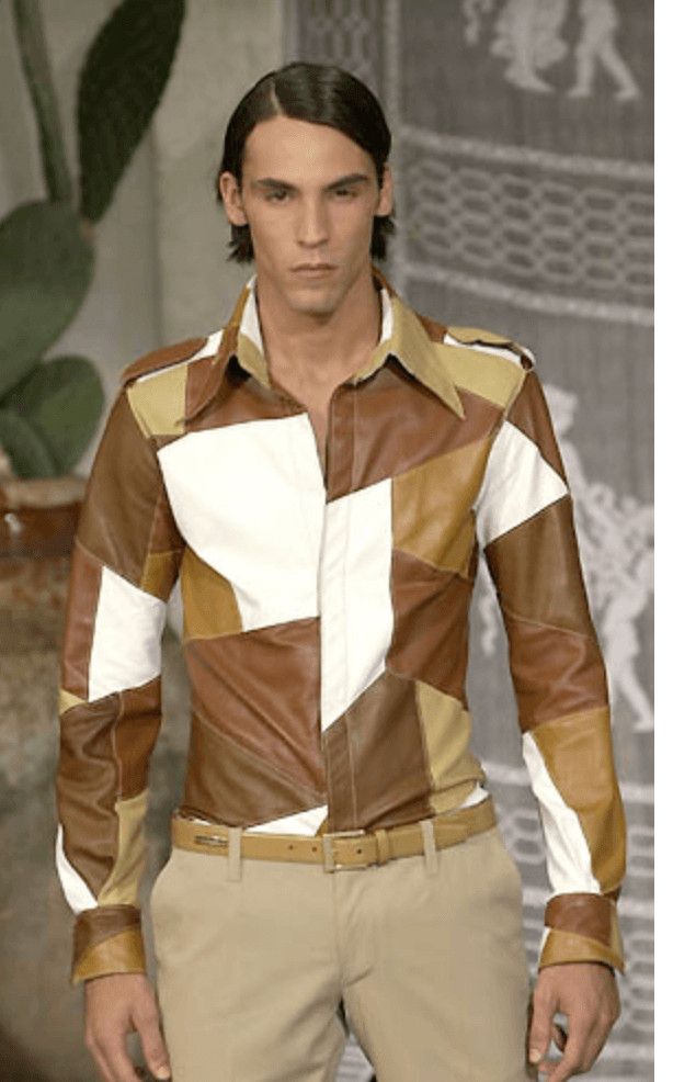 Dolce & Gabbana SS2001 Dolce & Gabbana Patchwork Leather Shirt Jacket Size US M / EU 48-50 / 2 - 2 Thumbnail