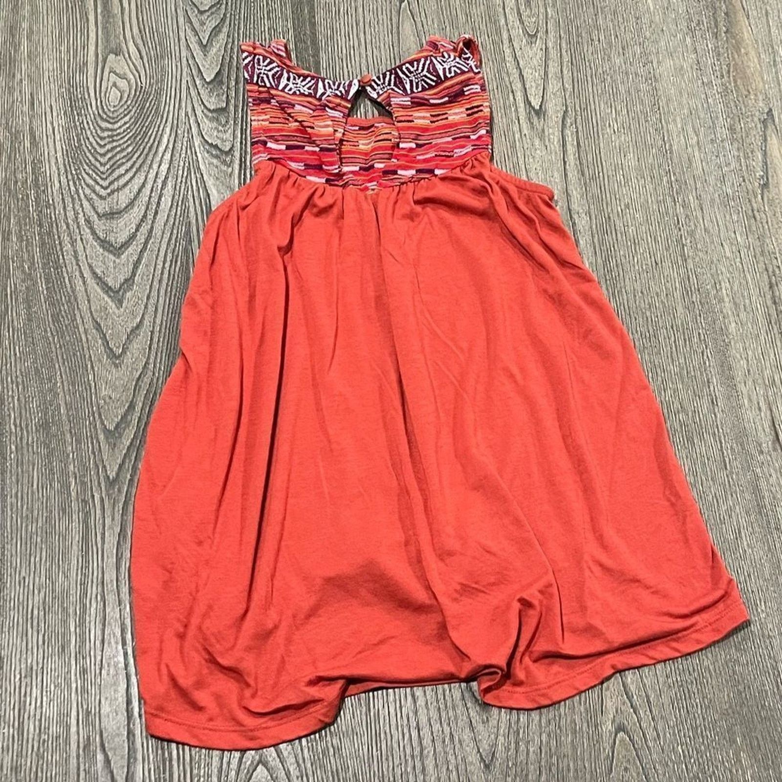 Vintage Altar'd State Orange Aztec Boho Print Flowy Tank Top Size S Size S / US 4 / IT 40 - 4 Thumbnail