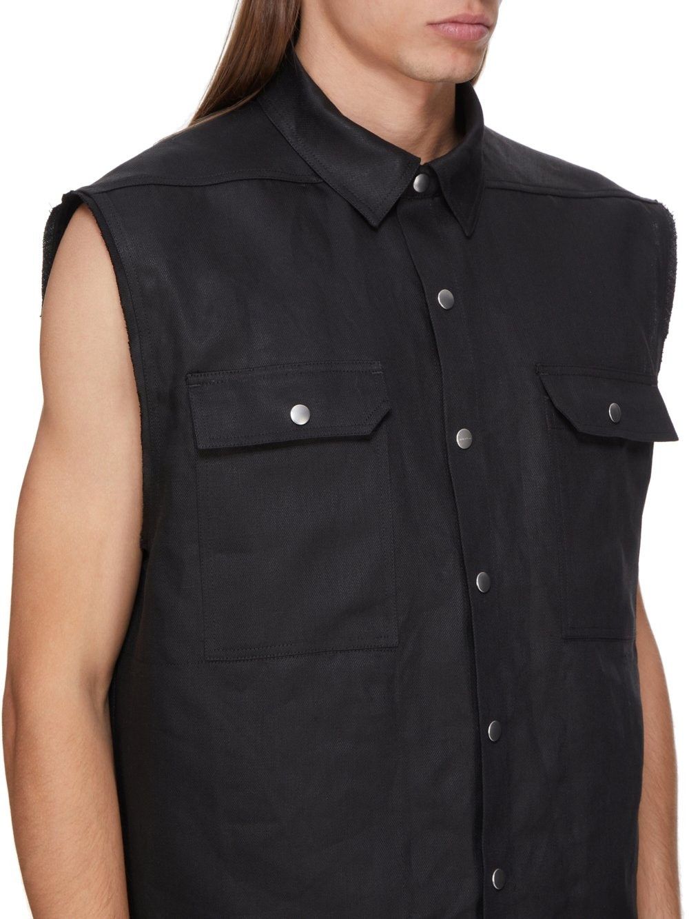 Rick Owens o1la1rc1a0325 Jumbo SL Outer Shirt in Black Size US L / EU 52-54 / 3 - 6 Thumbnail