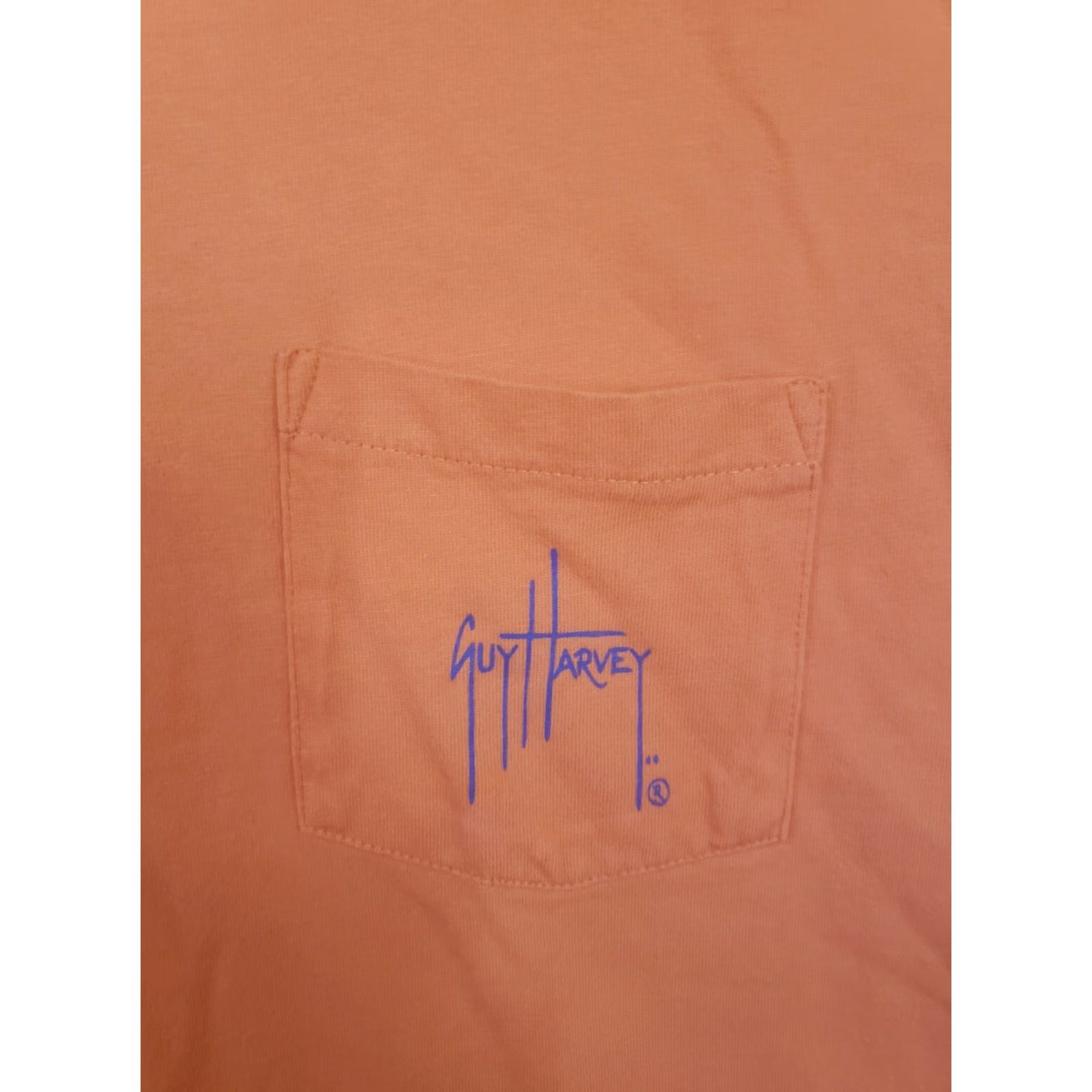 Guy Harvey Guy Harvey T-Shirt Men M Coral Peach Sailfish Logo Front Back Graphic Jersey Short Sleeve Crew Neck Outdoor Beach Sailfish Theme 90s? Size US M / EU 48-50 / 2 - 4 Thumbnail