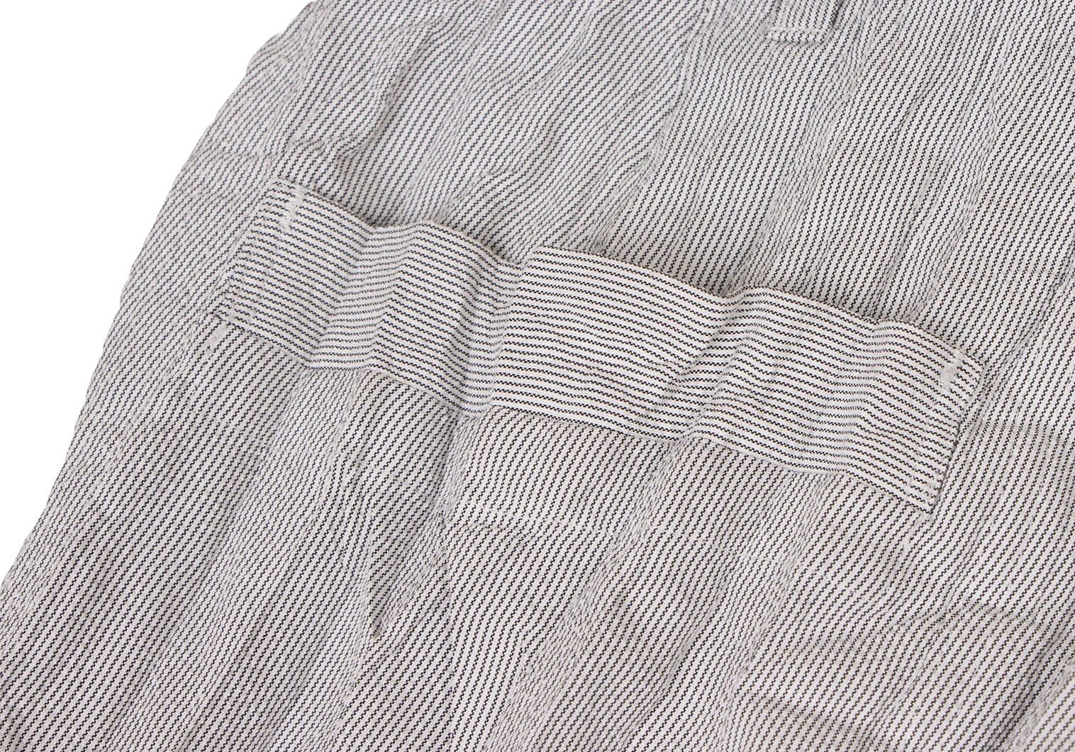 Issey Miyake Pleated Stripe Pants in Gray and White Size US 34 / EU 50 - 13 Thumbnail