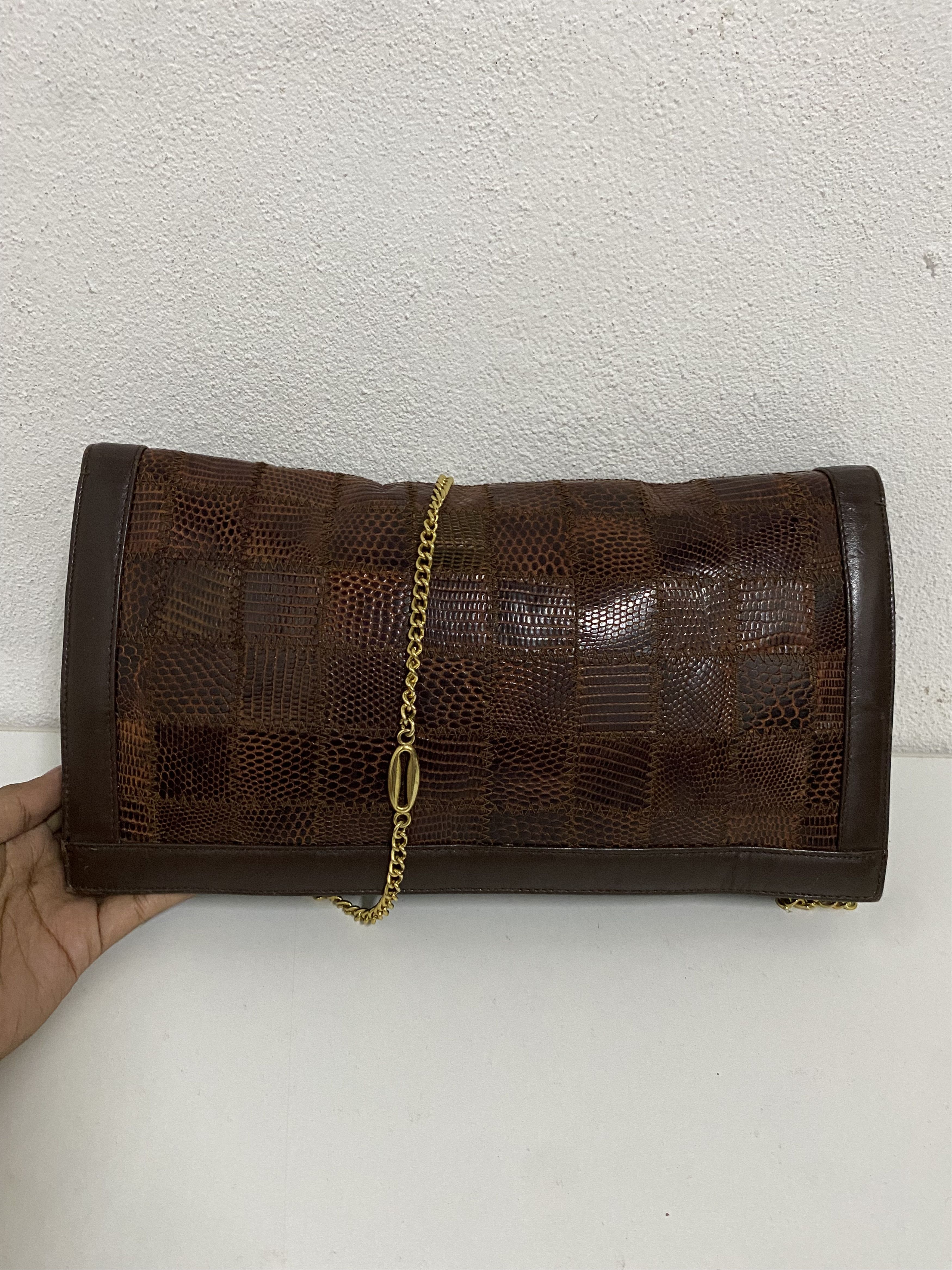 Genuine Leather Rare Esteve Leather Crossbody Chain Bag Size ONE SIZE - 5 Thumbnail