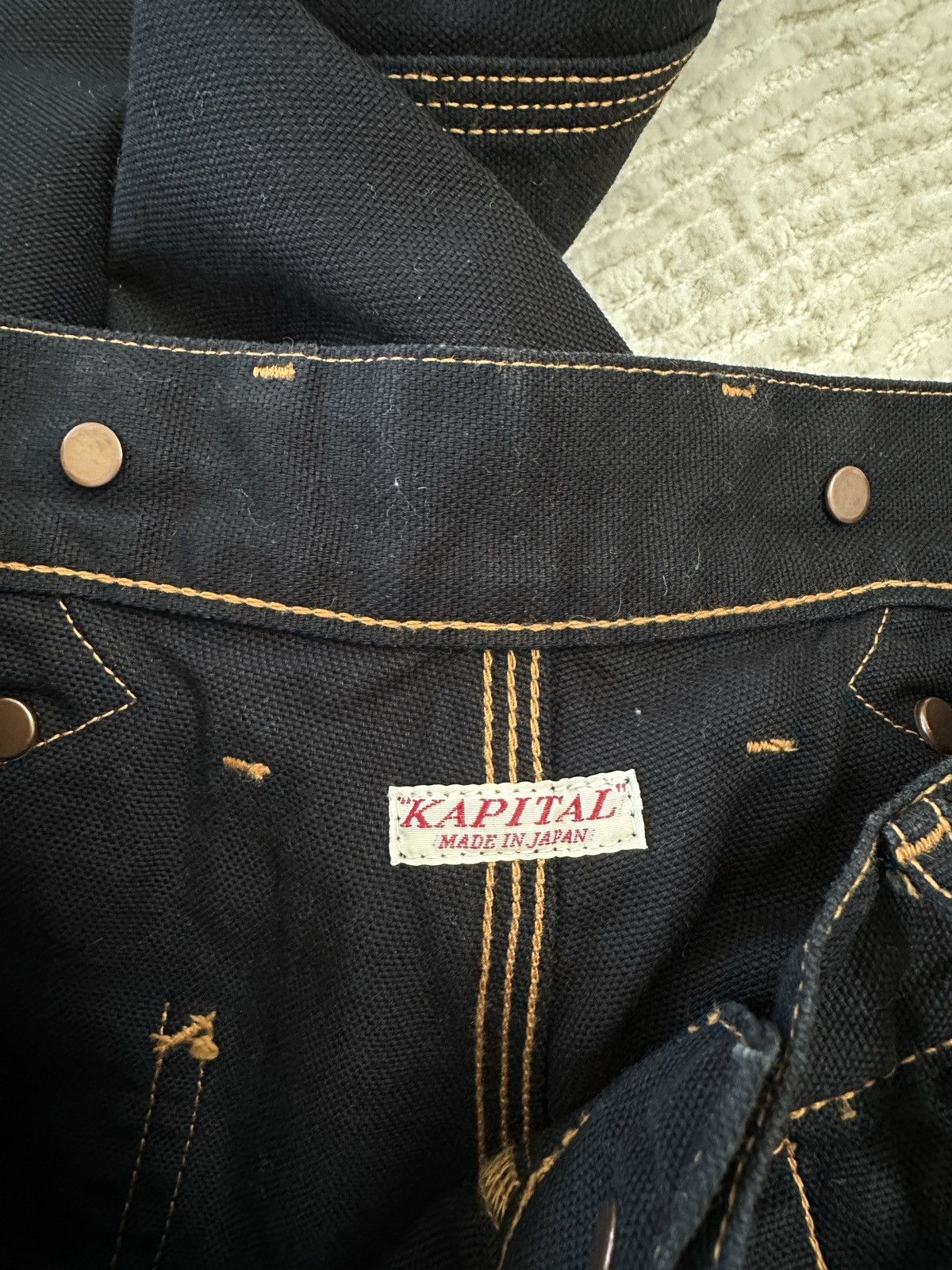 Kapital KAPITAL Double Knee Carpenter Pants - Black Size US 30 / EU 46 - 4 Thumbnail
