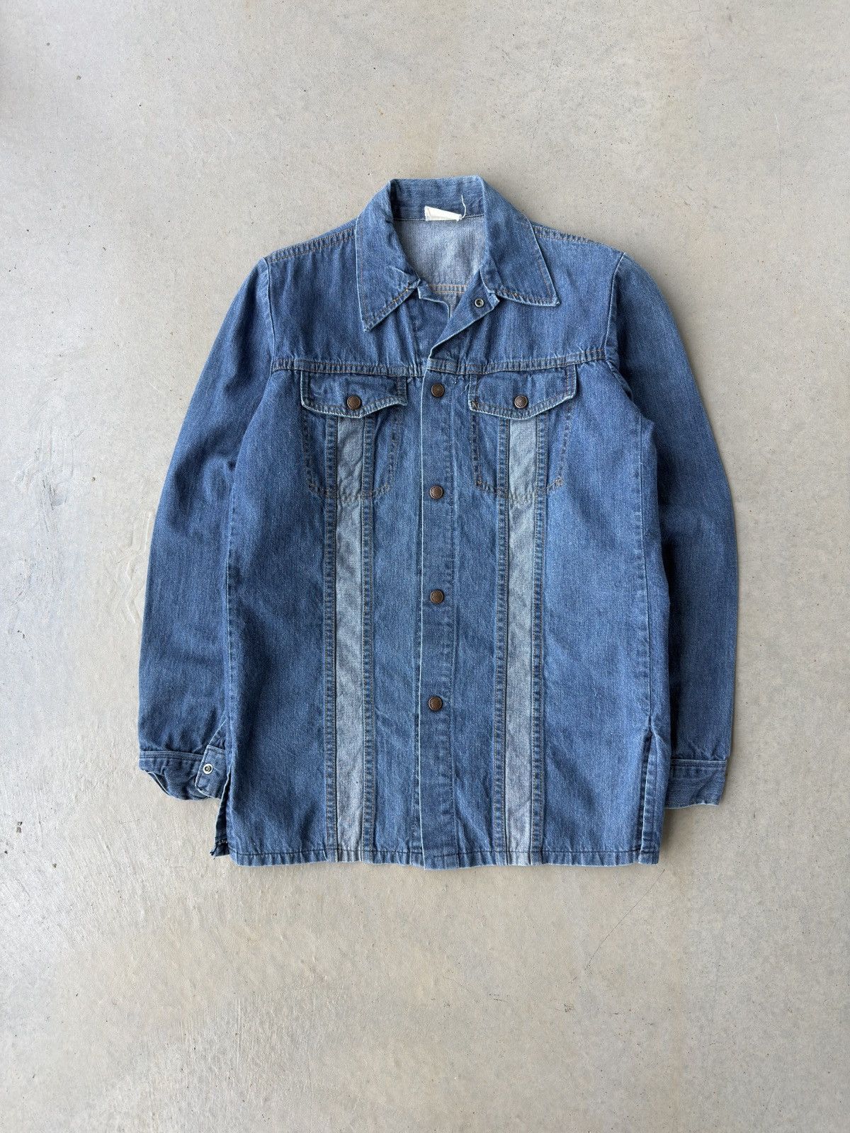 Vintage Vintage 80s Denim Western Button Up Shirt Size US L / EU 52-54 / 3 - 1 Thumbnail