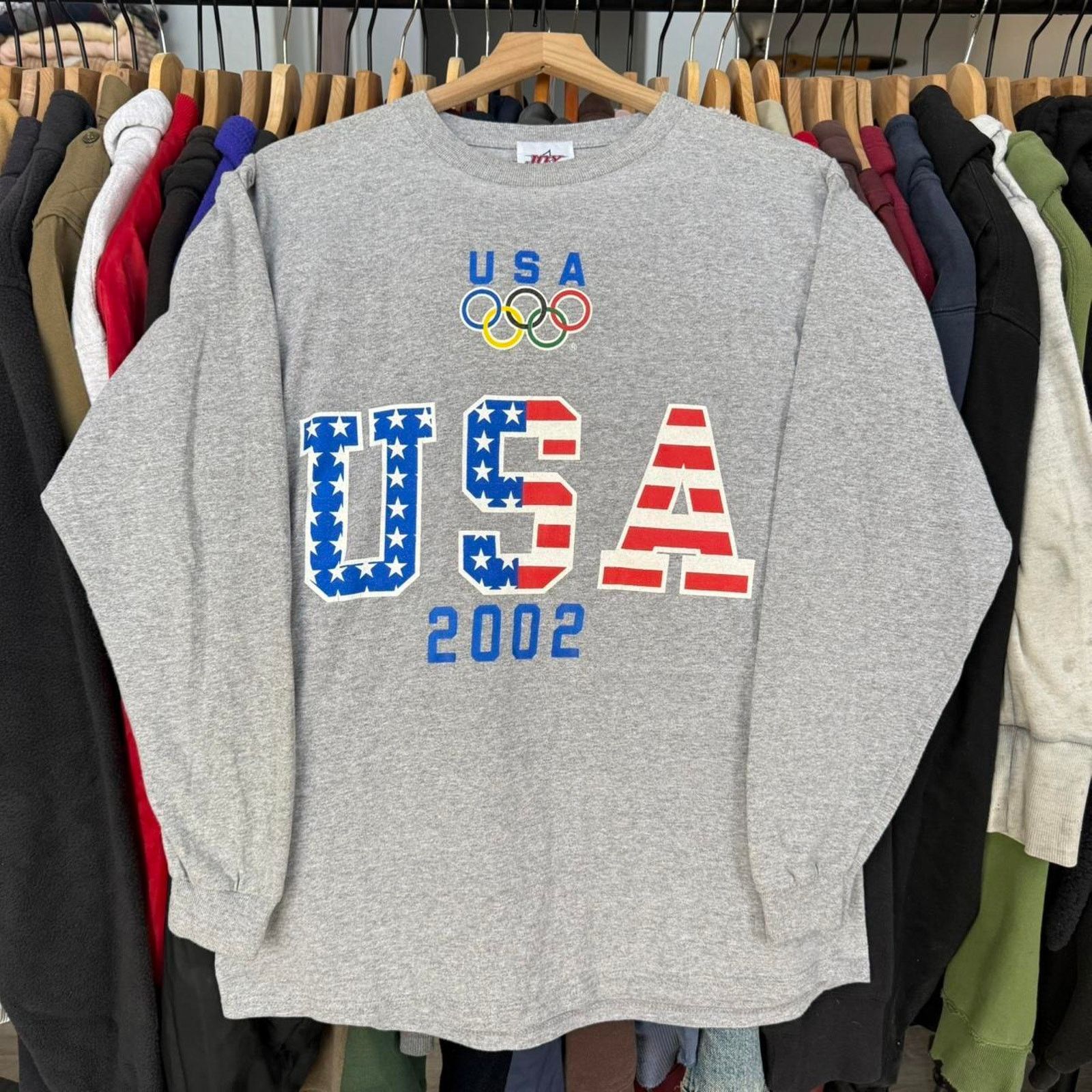 Other Vintage 2002 USA Olympics Long Sleeve T-Shirt Grey Size US M / EU 48-50 / 2 - 1 Thumbnail