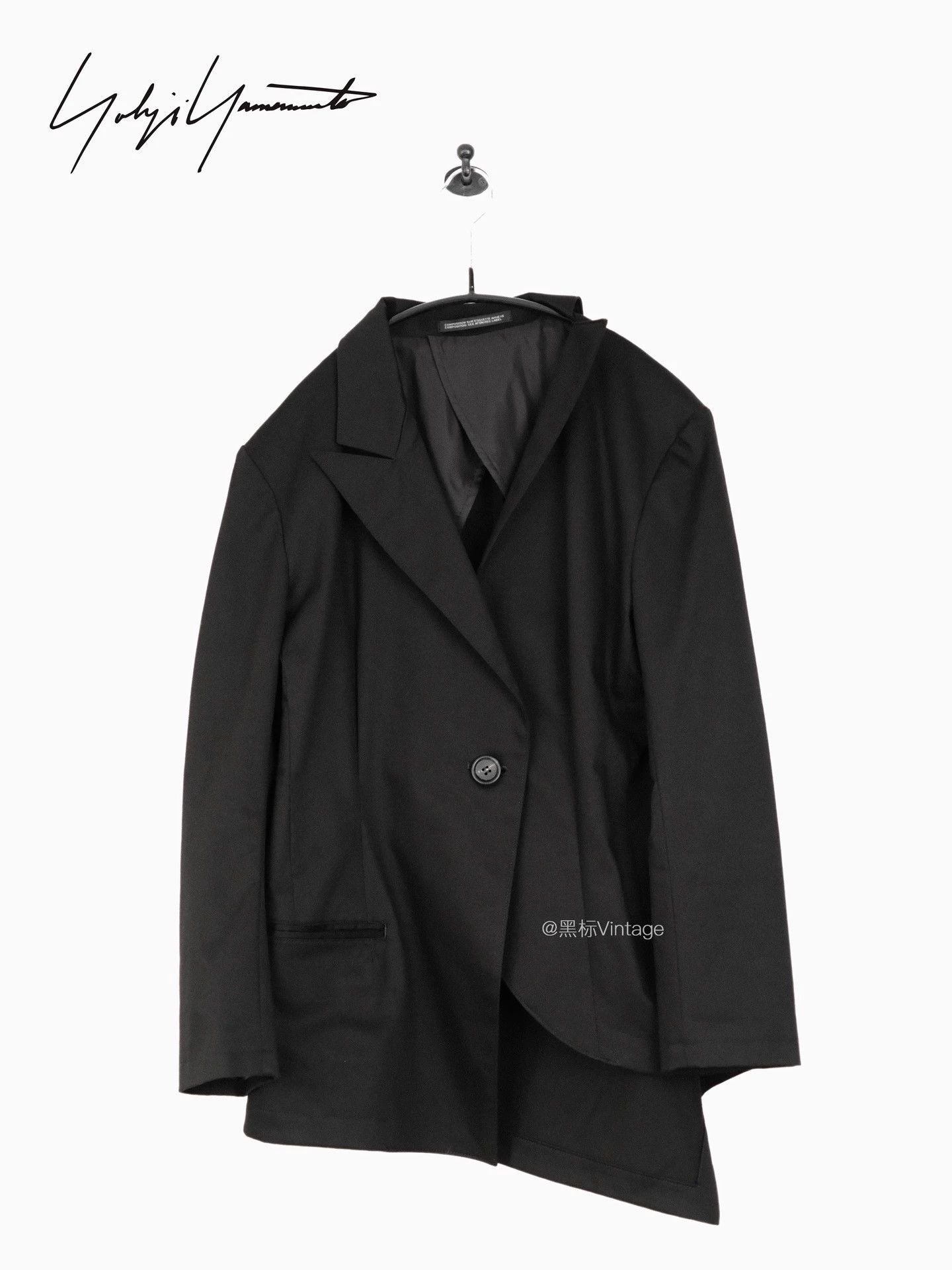 Yohji Yamamoto Yohji Yamamoto 25aw Vintage Asym Odd Collar Suit Women's Size XS / US 0-2 / IT 36-38 - 1 Thumbnail