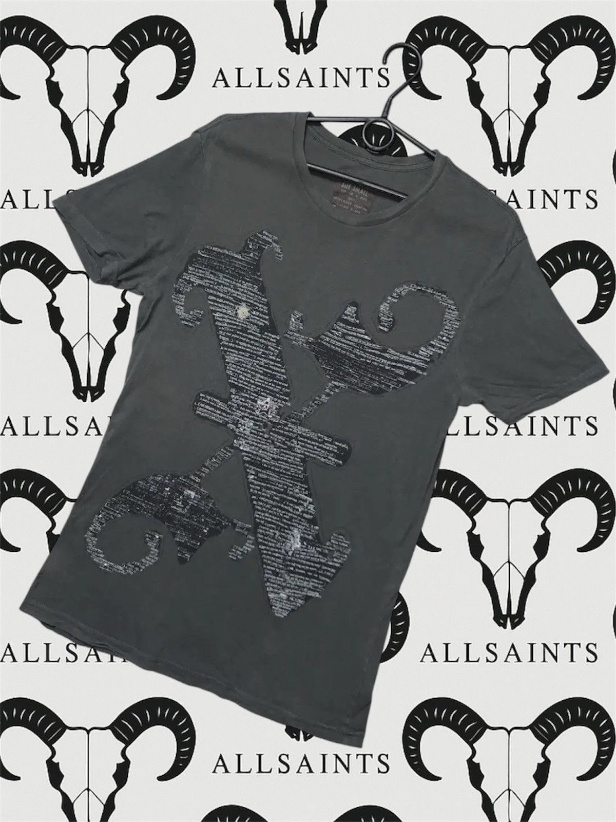 Allsaints Vintage allsaints luxury tee S rare big logo X Size US S / EU 44-46 / 1 - 1 Thumbnail