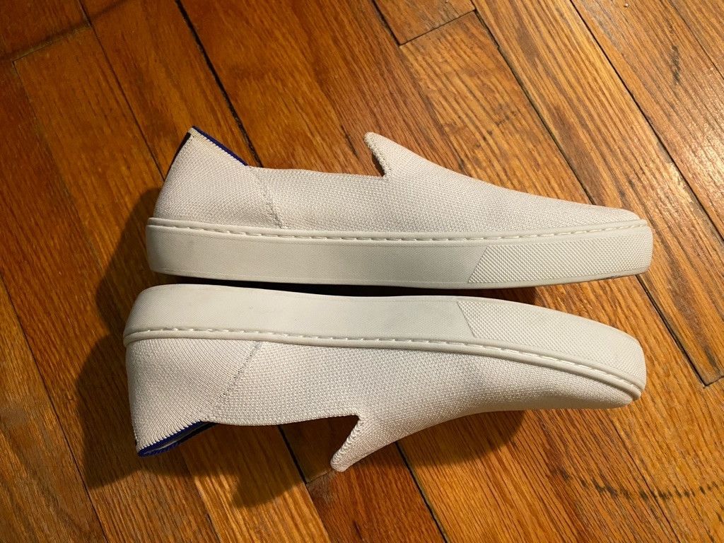 Rothy's Women's Rothy's Slip-On Sneaker Size 7 White & Blue Size US 7 / IT 37 - 3 Thumbnail