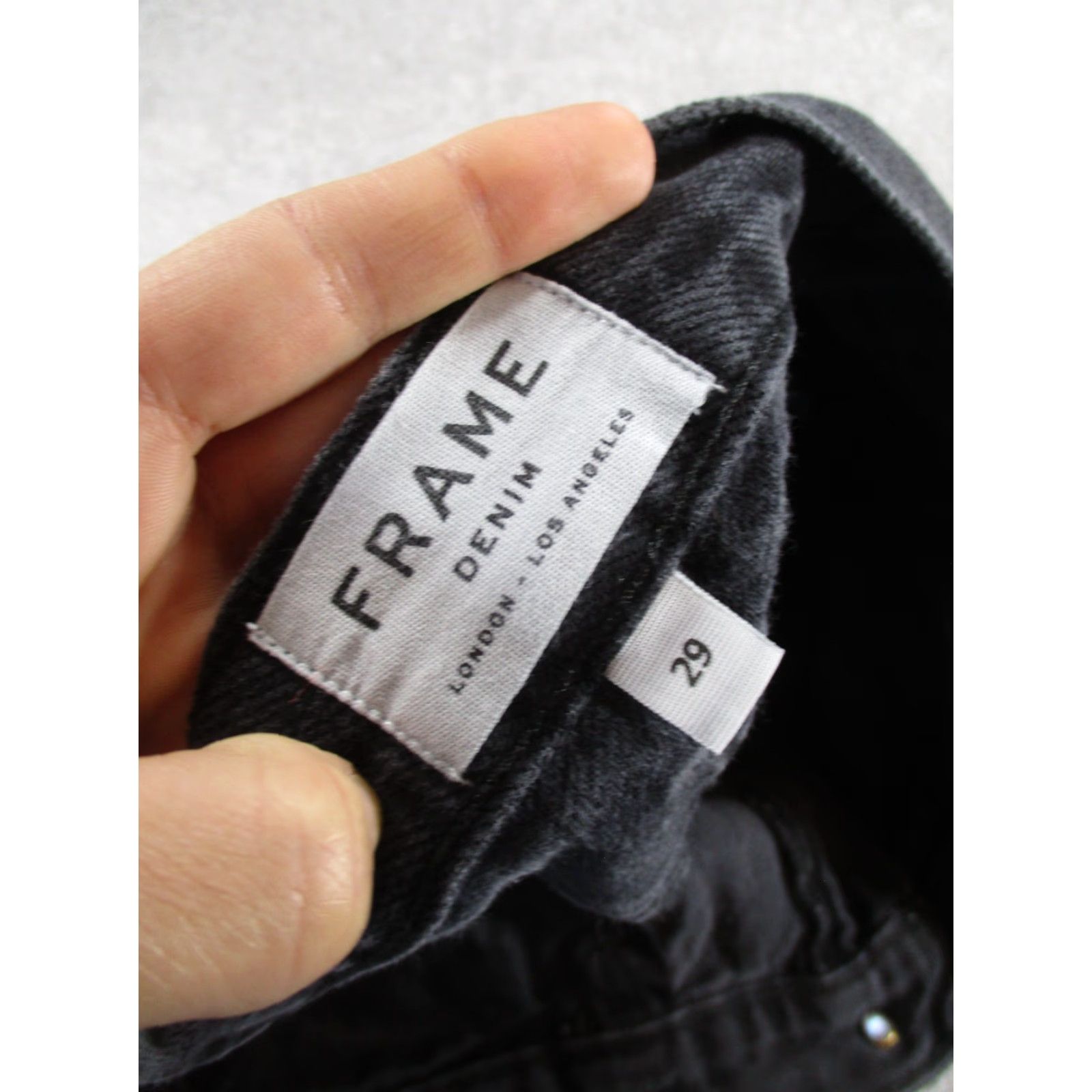Frame FRAME Skirt Womens 29 Gray Denim Mini Cotton Size 29" - 7 Thumbnail