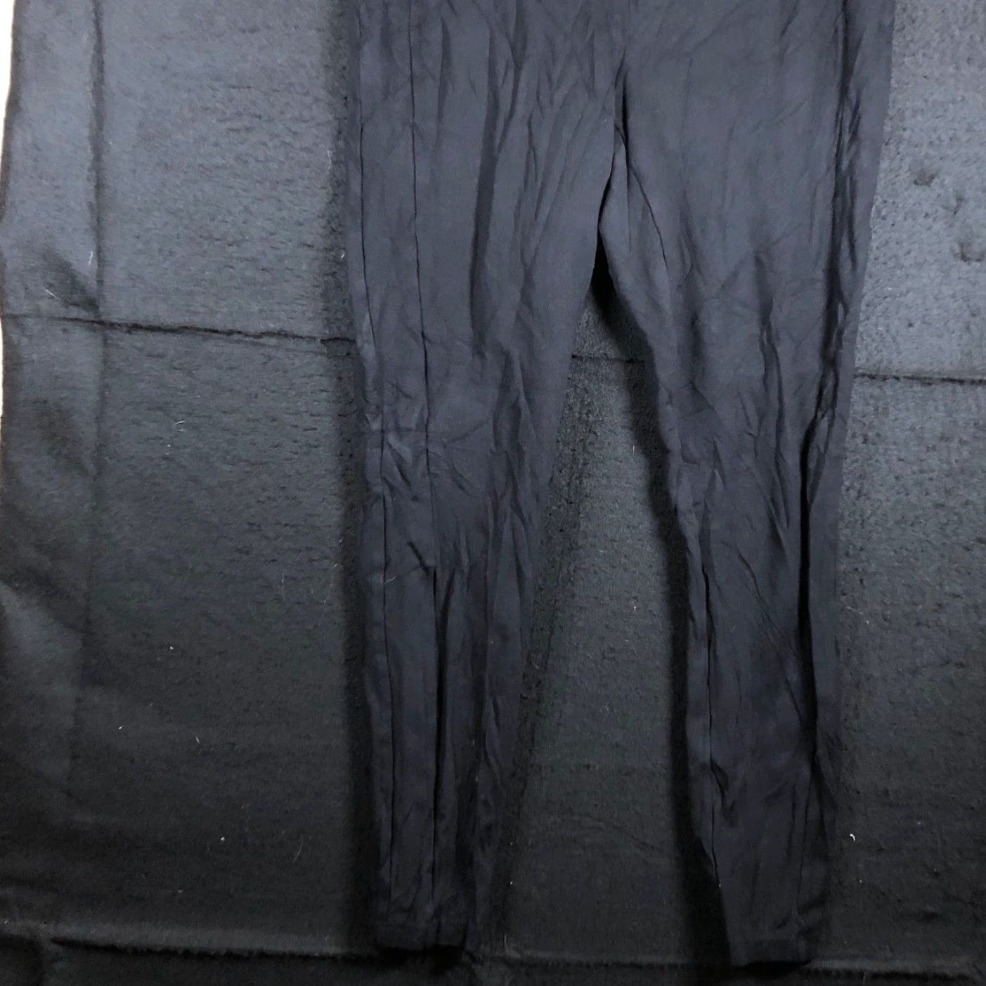 Ann Taylor VINTAGE Ann Taylor LOFT Womens Pants Black Pull On Mid Rise Ankle Stretch 30 in Inseam 25 in M Regular Size 32" / US 10 / IT 46 - 3 Thumbnail