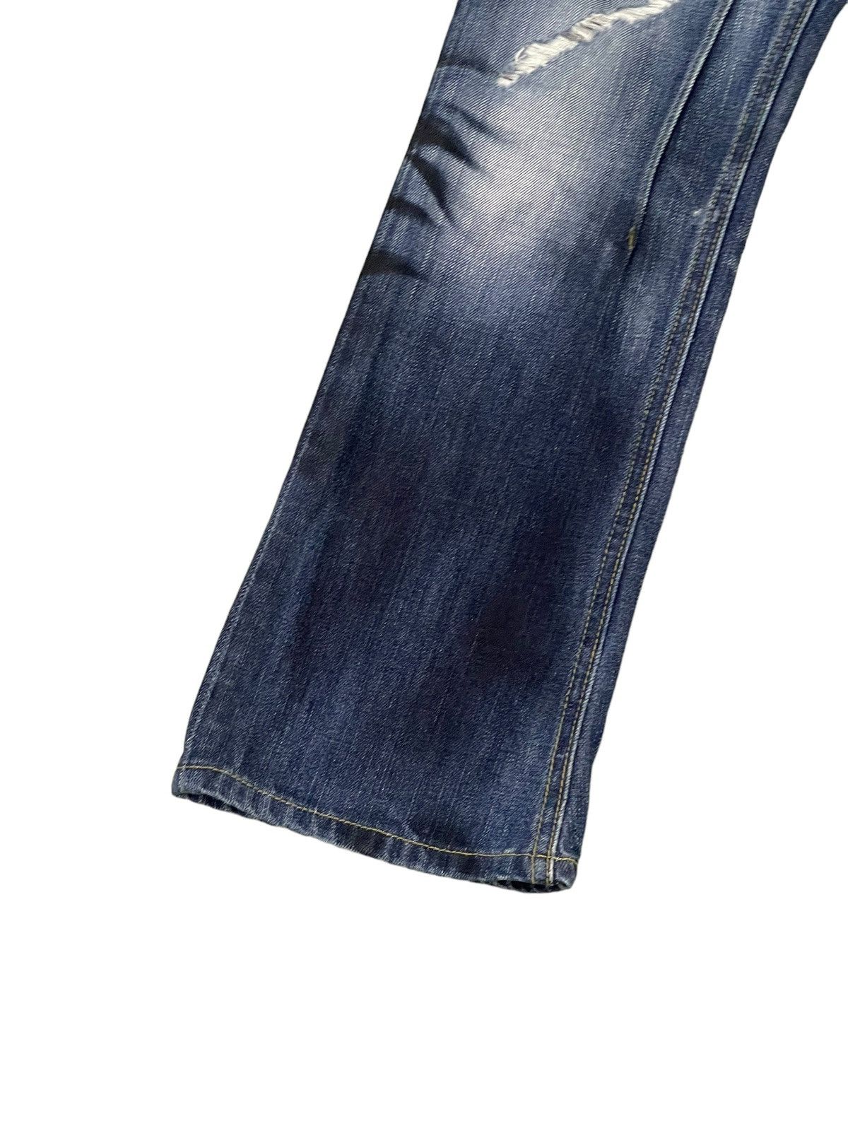 Japanese Brand Slim Jeans Jackrose Luv Maison Faded Distress Low Rise 8🟦6 Size US 29 - 5 Thumbnail