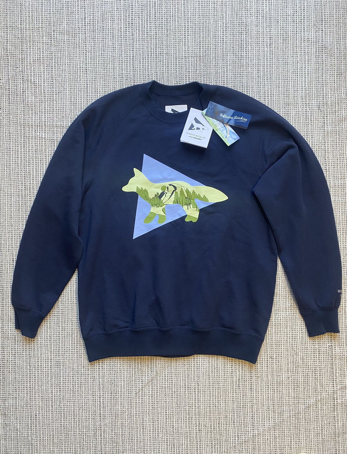 And Wander × Maison Kitsune And Wander X Maison Kitsuné Dry Cotton Sweatshirt Size US M / EU 48-50 / 2 - 2 Thumbnail