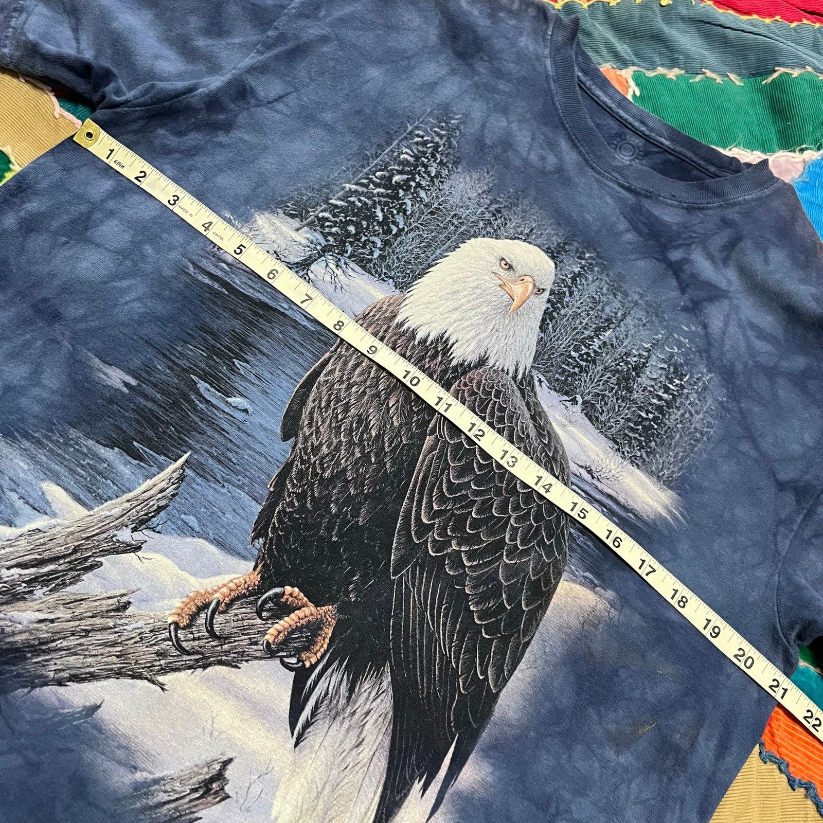 The Mountain The Mountain Winter Eagle Graphic Blue Tye Dye Shirt L / XL Size US L / EU 52-54 / 3 - 5 Thumbnail