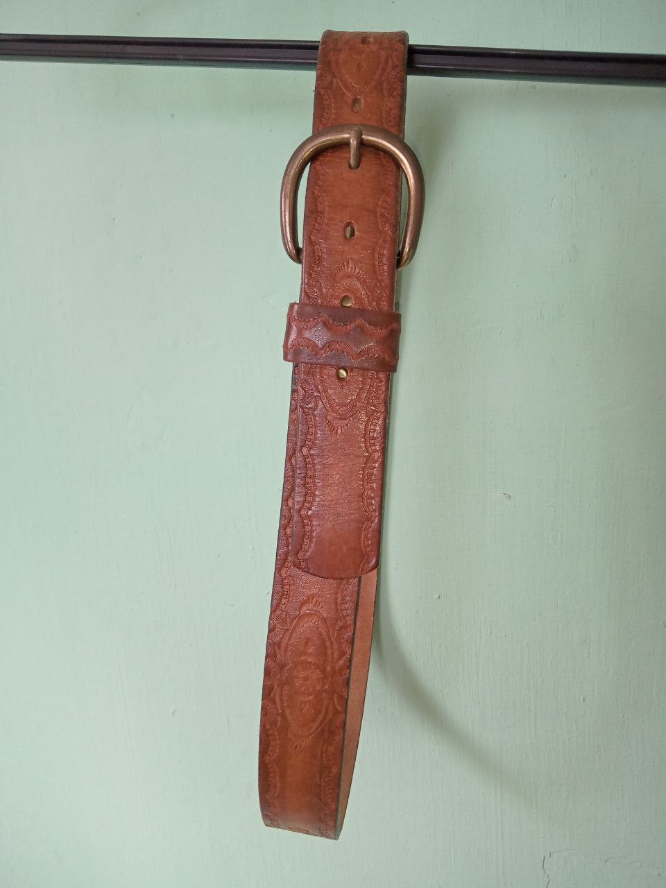 Other Chaucer harness leather belt. Made in USA. Size ONE SIZE - 7 Thumbnail