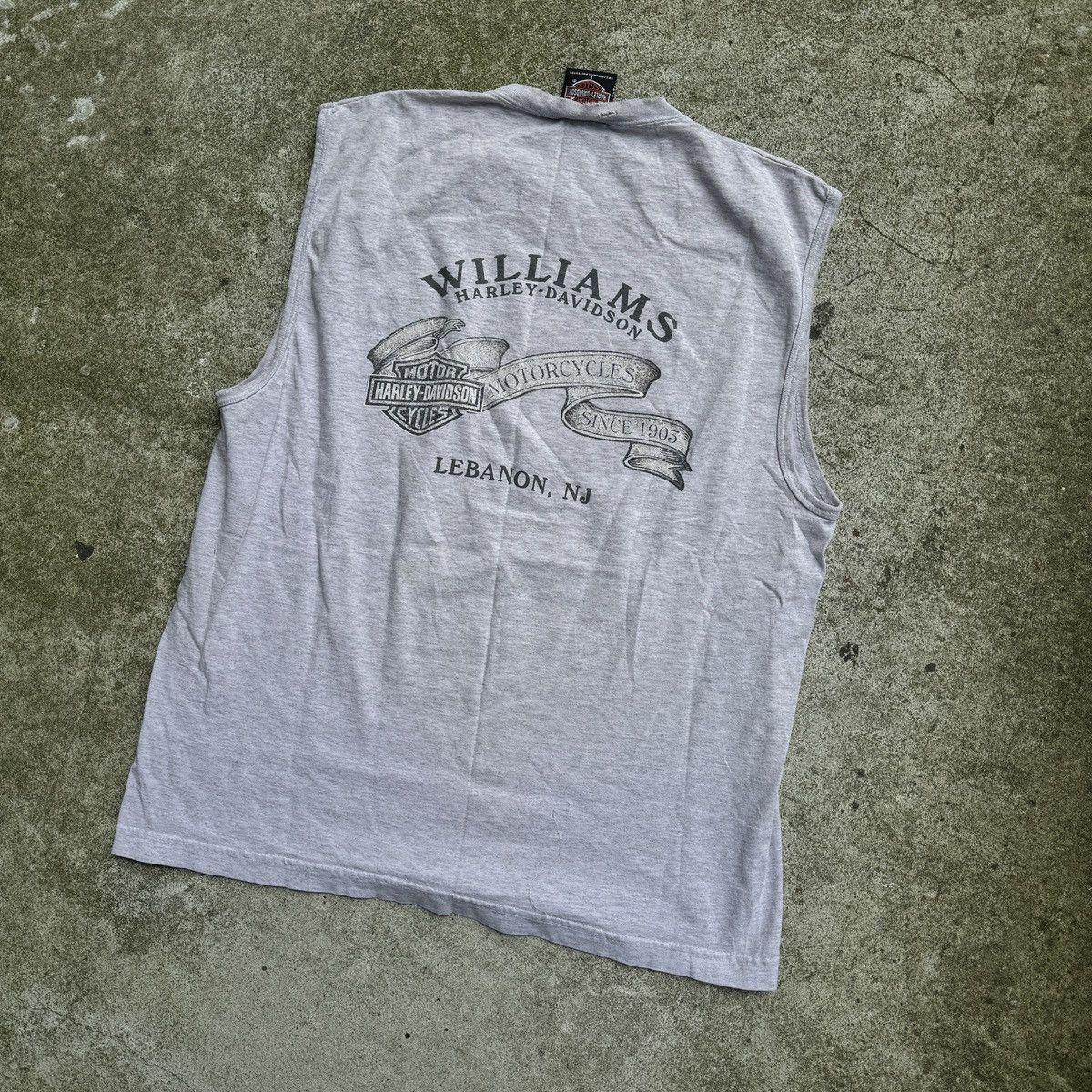 Harley Davidson Harley Davidson Faded Thrashed Distressed Tank ERD Grunge Size US L / EU 52-54 / 3 - 11 Thumbnail