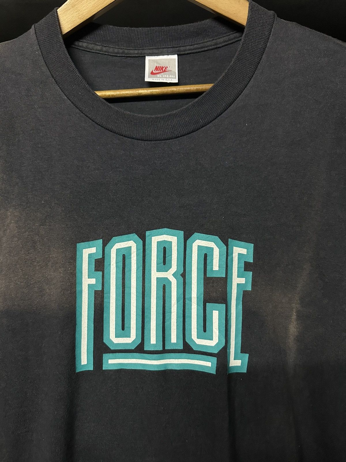 Nike × Vintage Thrashed Vintage 90s Nike Air Force Sun Faded Single Stitch Size US XL / EU 56 / 4 - 2 Thumbnail