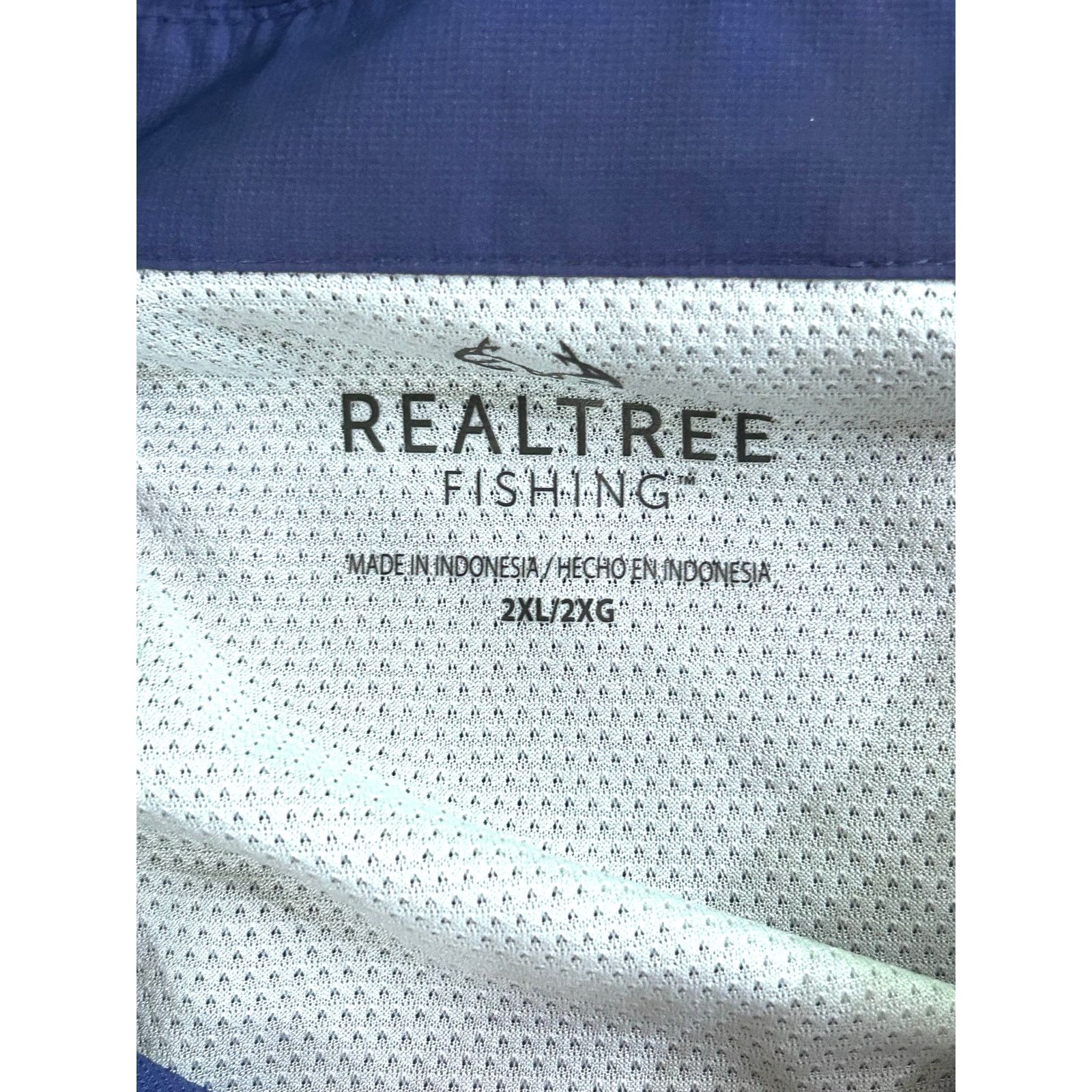 Realtree REALTREE Fishing Shirt Men’s Size 2XL navy Blue Long Sleeve Size US XXL / EU 58 / 5 - 4 Thumbnail