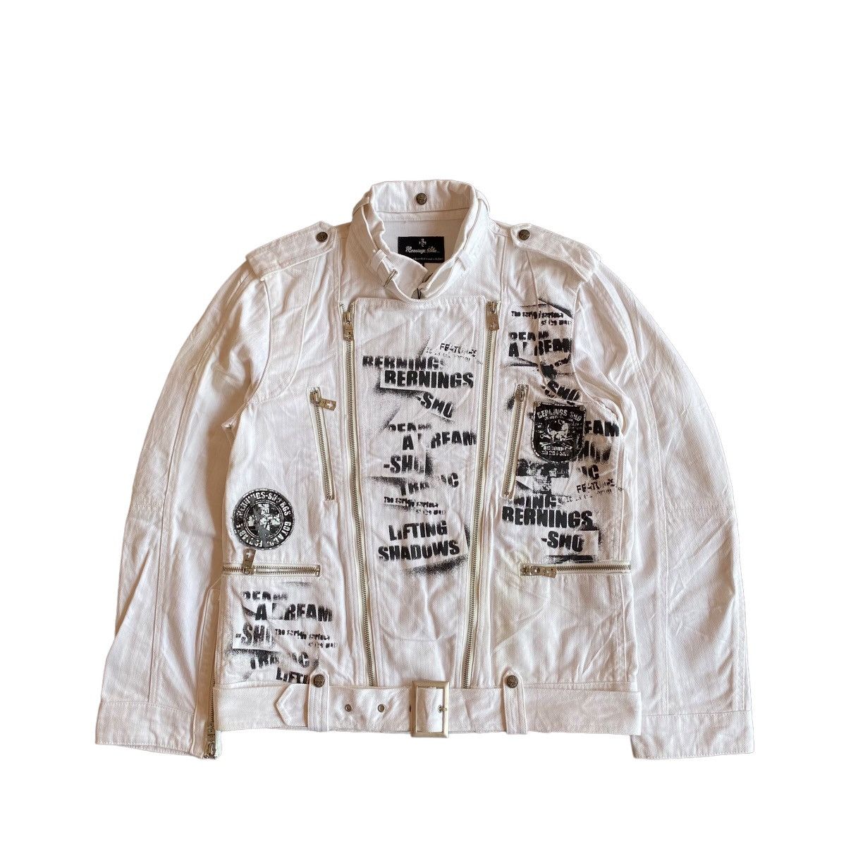Isamu Katayama Backlash Bernings Sho Biker Denim Jacket Size US M / EU 48-50 / 2 - 1 Thumbnail