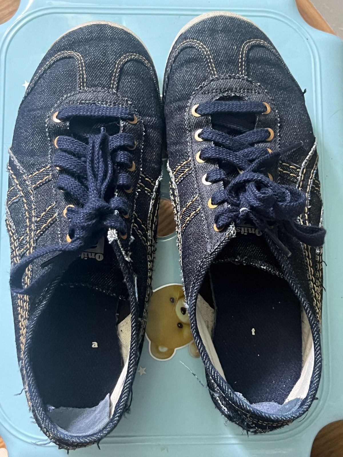 Asics × Onitsuka Tiger × Vintage Rare Denim Onitsuka Tiger Sneakers Size US 6 / EU 39 - 4 Thumbnail