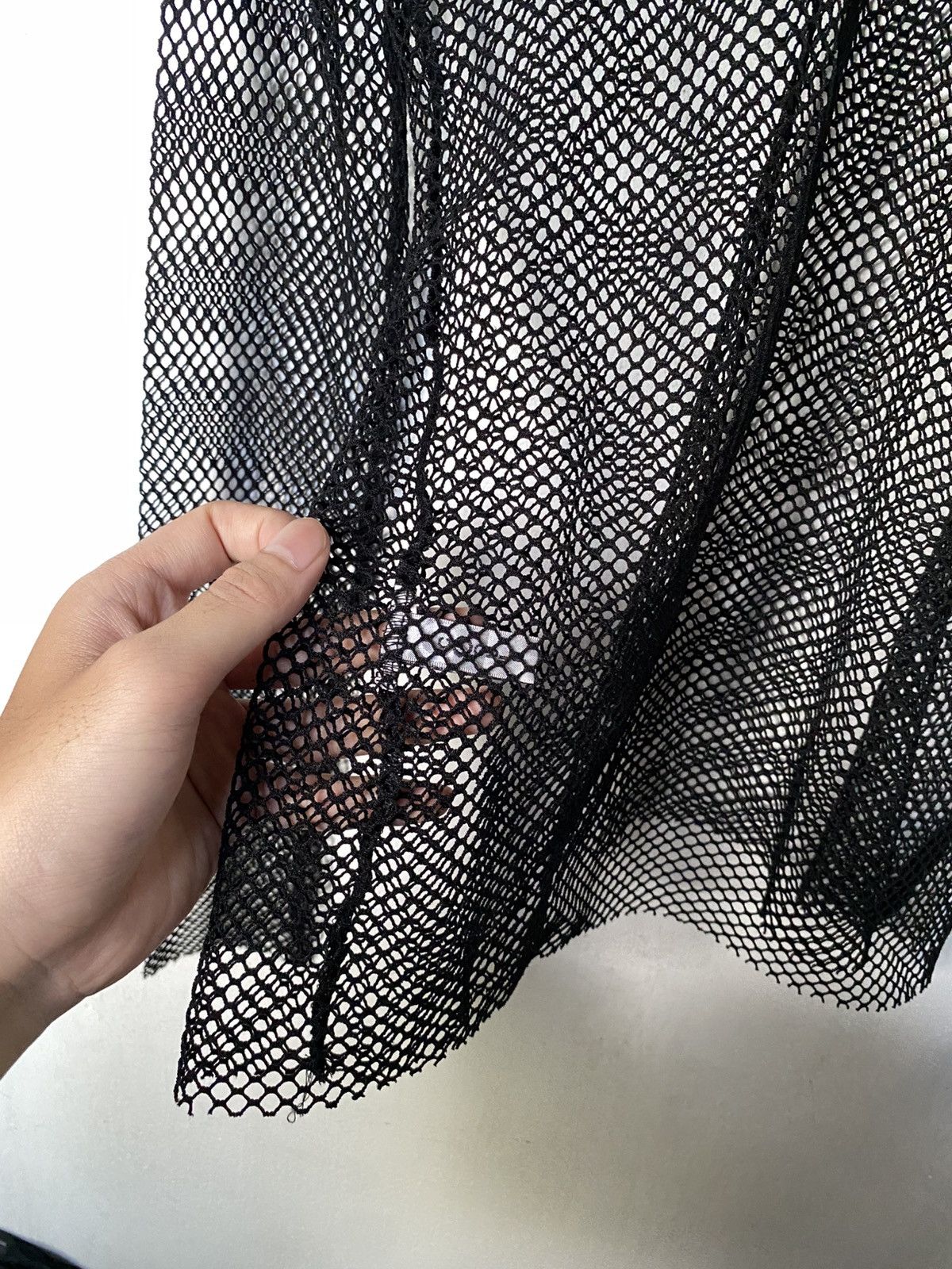 If Six Was Nine × Japanese Brand × Le Grande Bleu (L.G.B.) Coqule Fishnet Mesh Longsleeve Open Knit Punk Style Size US M / EU 48-50 / 2 - 3 Thumbnail