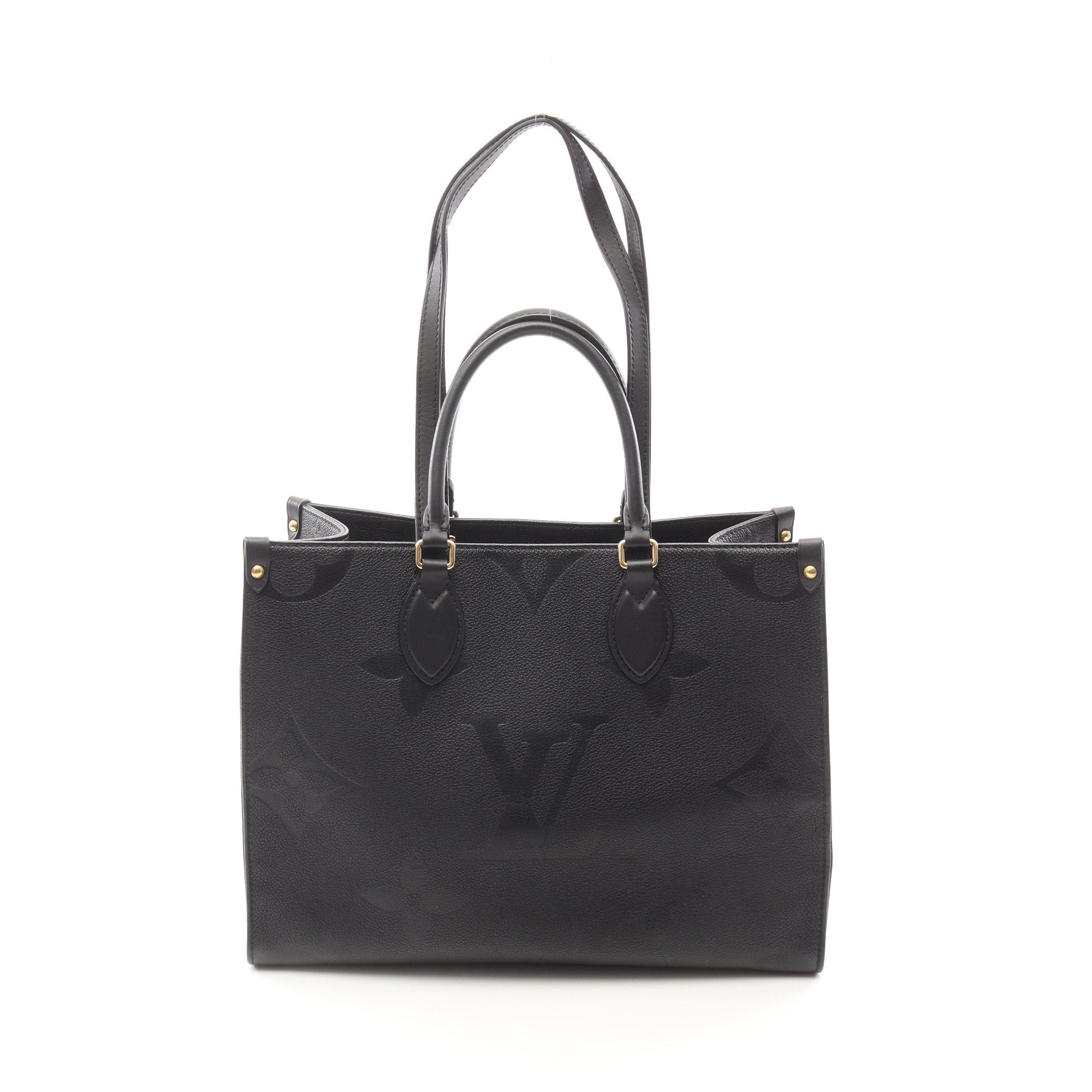 Louis Vuitton Louis Vuitton On-The-Go Mm Monogram Empreinte Noir Shoulder Bag Tote Leather Black Size ONE SIZE - 1 Thumbnail