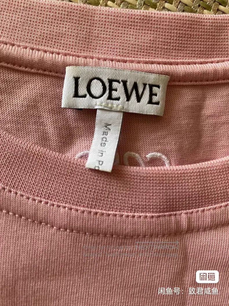 Loewe Loewe Pink Rabbit Embroidered Short Sleeve T-Shirt Size XS / US 0-2 / IT 36-38 - 6 Thumbnail