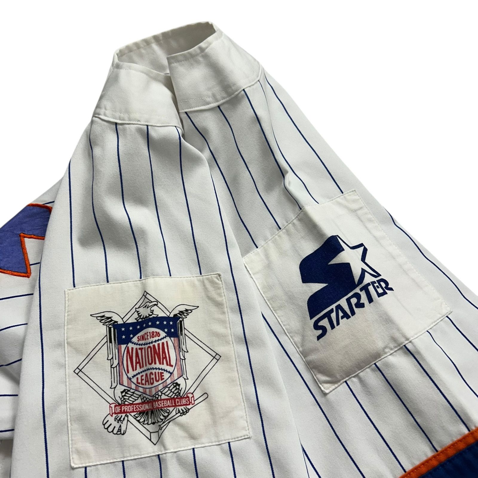 MLB VTG 90s NEW YORK METS STARTER NATIONAL LEAGUE PINSTRIPE Size US L / EU 52-54 / 3 - 5 Thumbnail