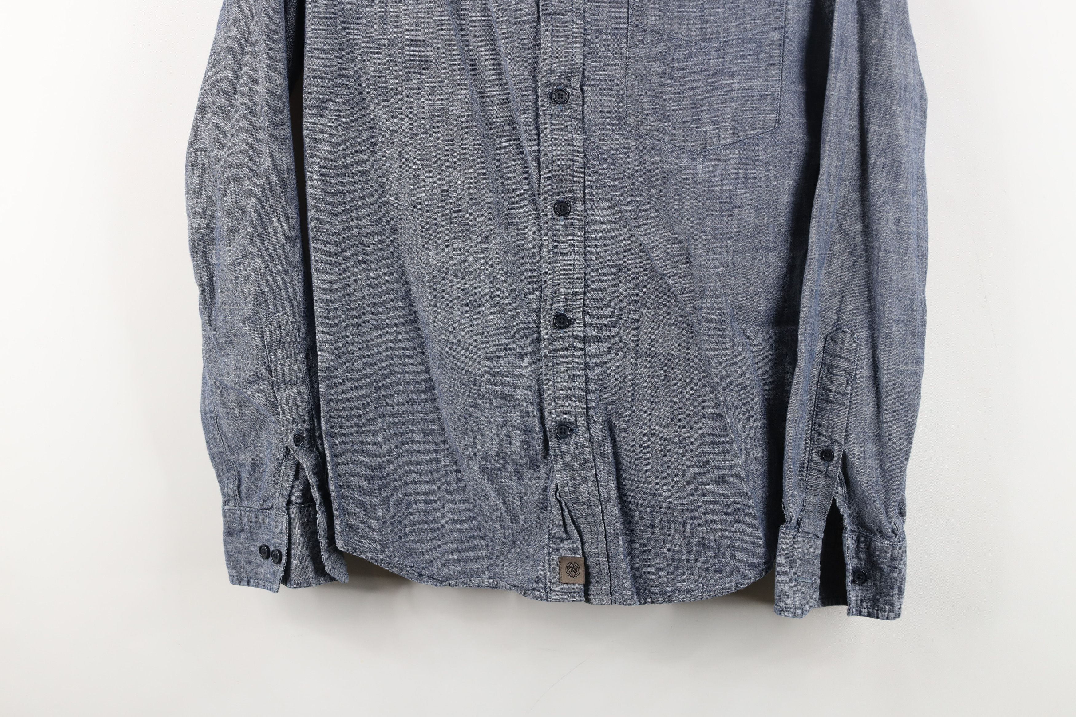 Banana Republic Banana Republic Slim Fit Chambray Collared Button Down Shirt Size US S / EU 44-46 / 1 - 3 Thumbnail