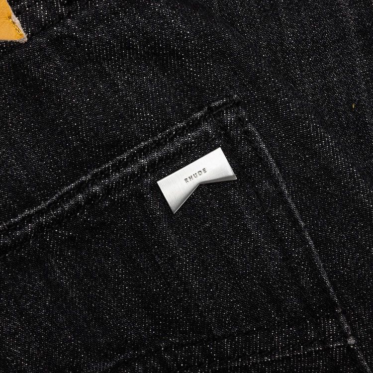 Rhude RHUDE Classic Denim Black Jeans Logo Men’s Size 34 Stretch Size US 34 / EU 50 - 5 Thumbnail