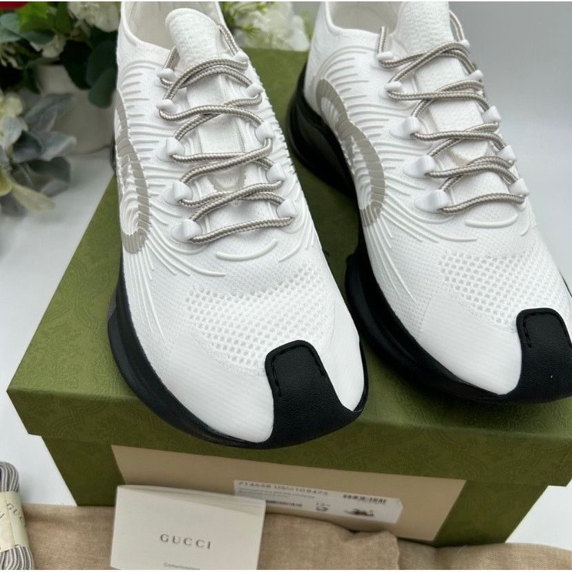 Gucci Gucci interlocking G run trainer size 12.5 made in Italy Size US 13 / EU 46 - 7 Thumbnail