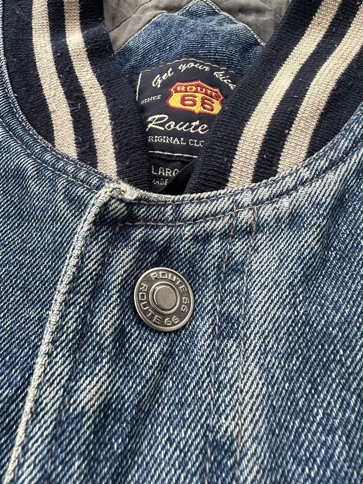 Vintage Route 66 snap button bomber jacket Size US L / EU 52-54 / 3 - 9 Thumbnail