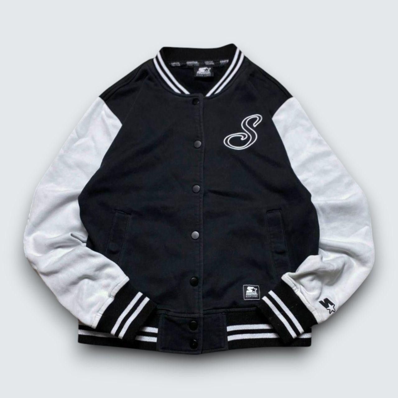 Starter 00s Starter Varsity Jacket Black/White S Size S / US 4 / IT 40 - 1 Thumbnail