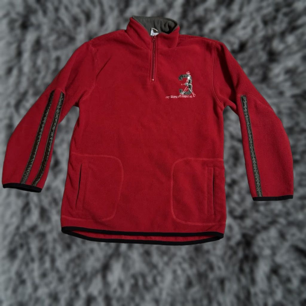 Old Navy VINTAGE Old Navy Fleece Jacket Mens 2XL 1/4 Zip Embroidered Red Polyester Zip KnIT Gorpcore Windbreaker Size US XXL / EU 58 / 5 - 1 Thumbnail