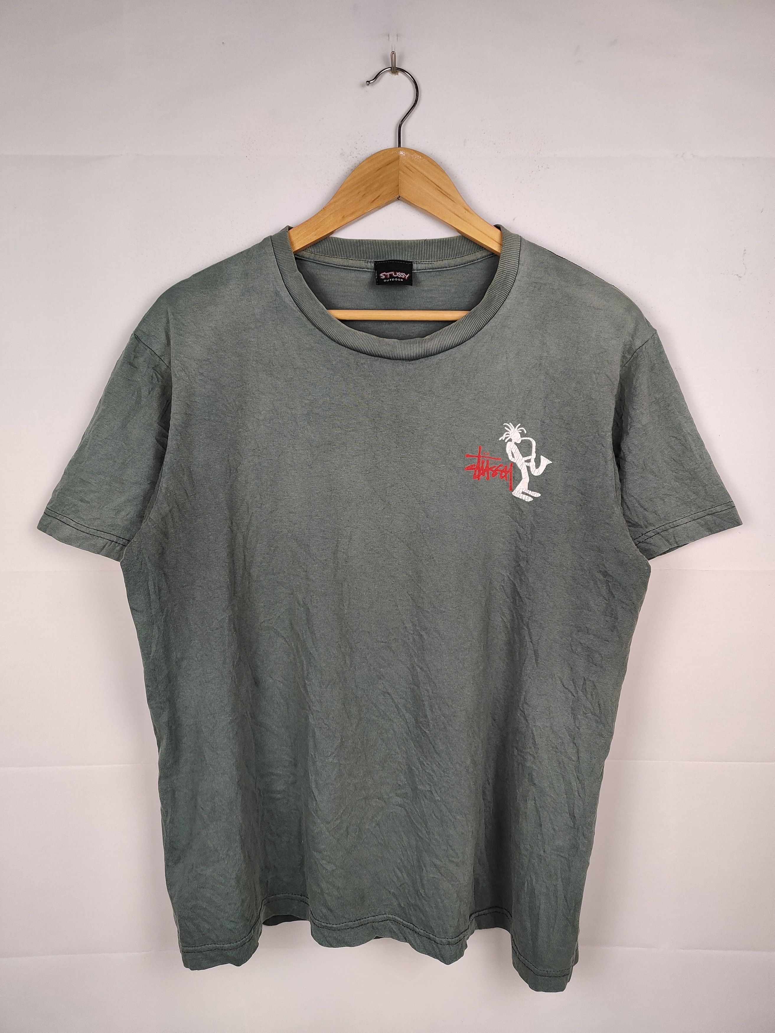 Stussy × Vintage Vintage Stussy Saxophone Dreadlock Man Shirt Size US M / EU 48-50 / 2 - 2 Thumbnail