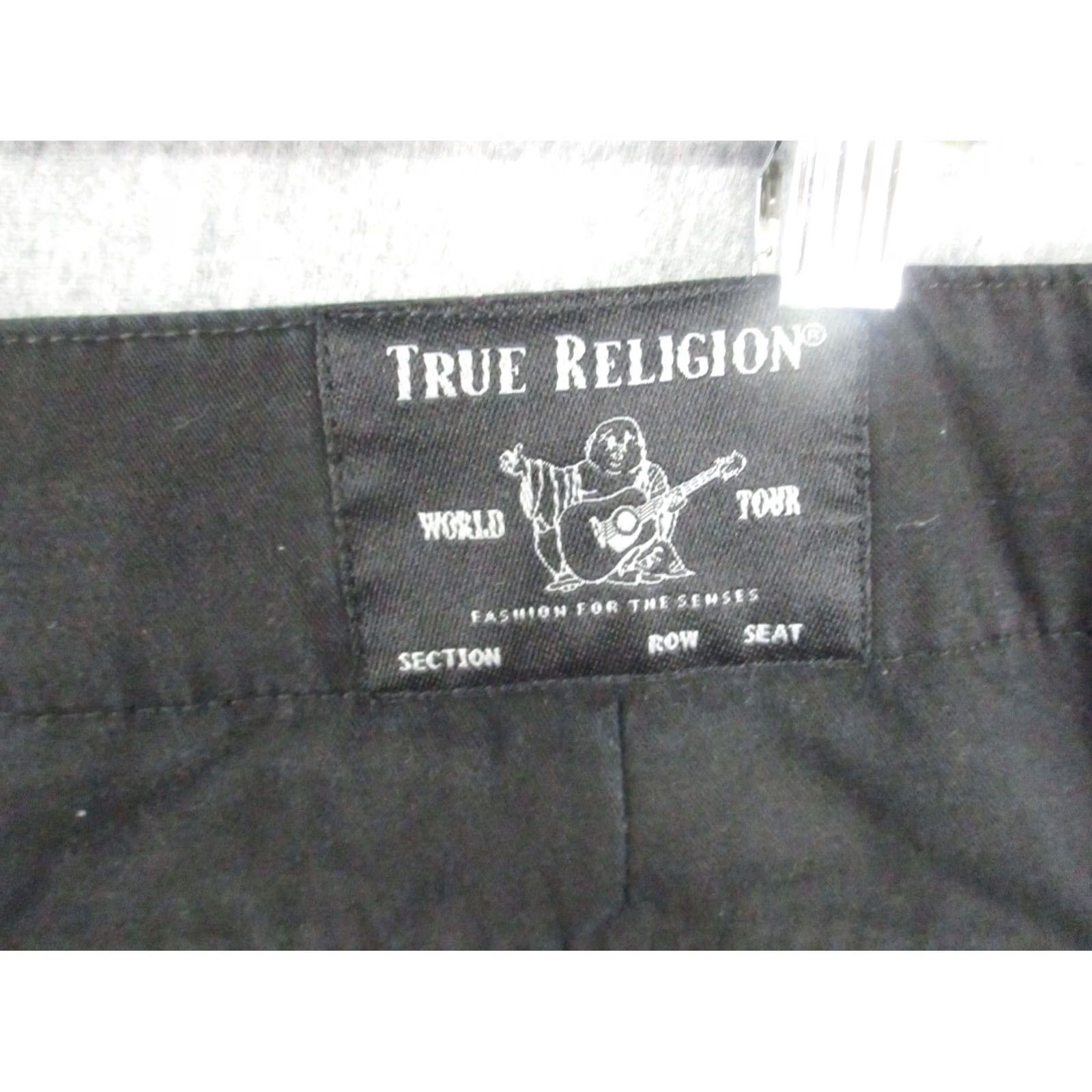 True Religion True Religion Denim Jean Shorts 38 Black Cargo Wide Leg Mens Casual Relaxed Fit 5-Pocket Denim Shorts Black Cargo Wide Leg 38 Men Size US 38 / EU 54 - 4 Thumbnail