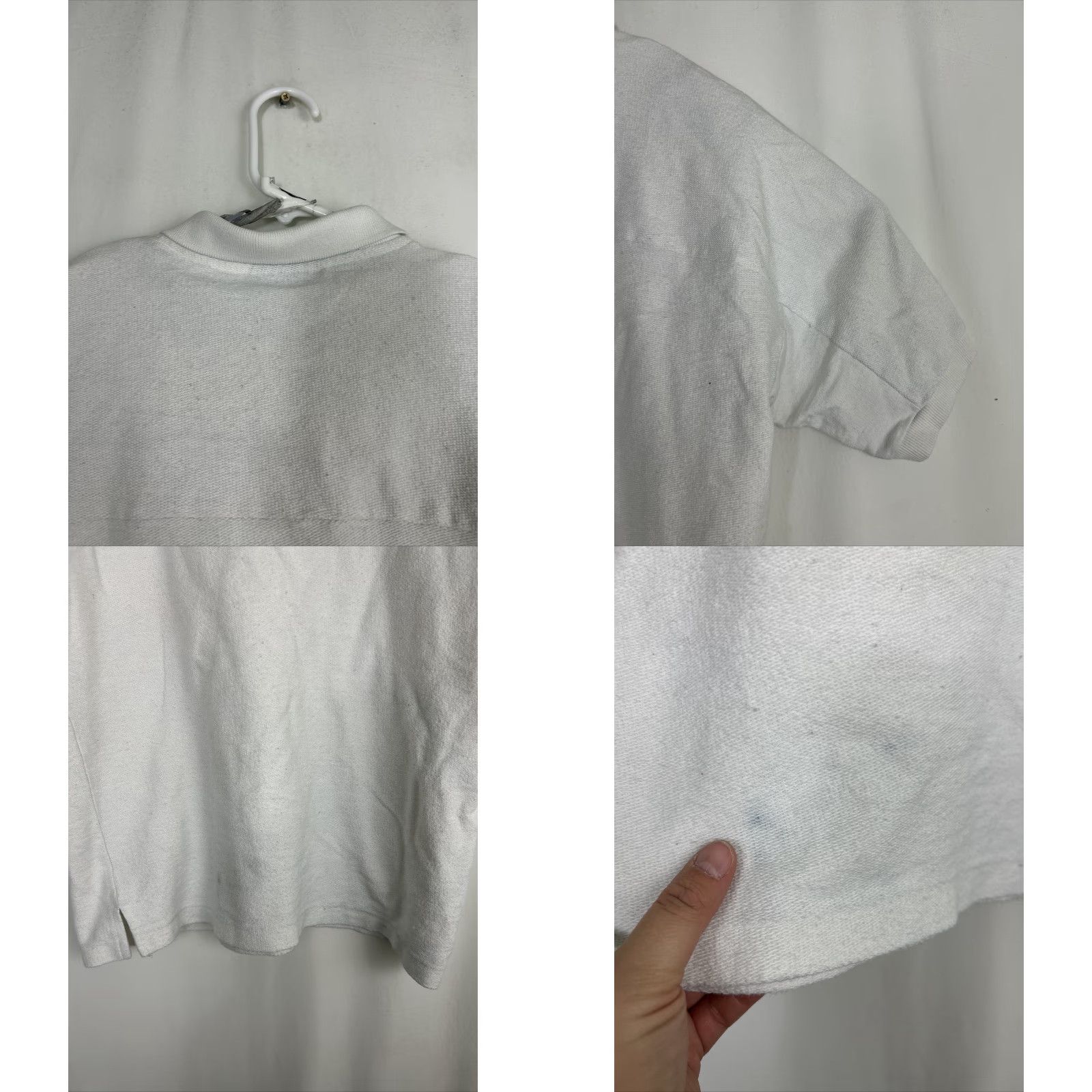 Vintage VINTAGE Woolrich Polo Shirt Mens L White 100% Cotton Short Sleeve Solid Golf Walking Mens Size US L / EU 52-54 / 3 - 9 Thumbnail
