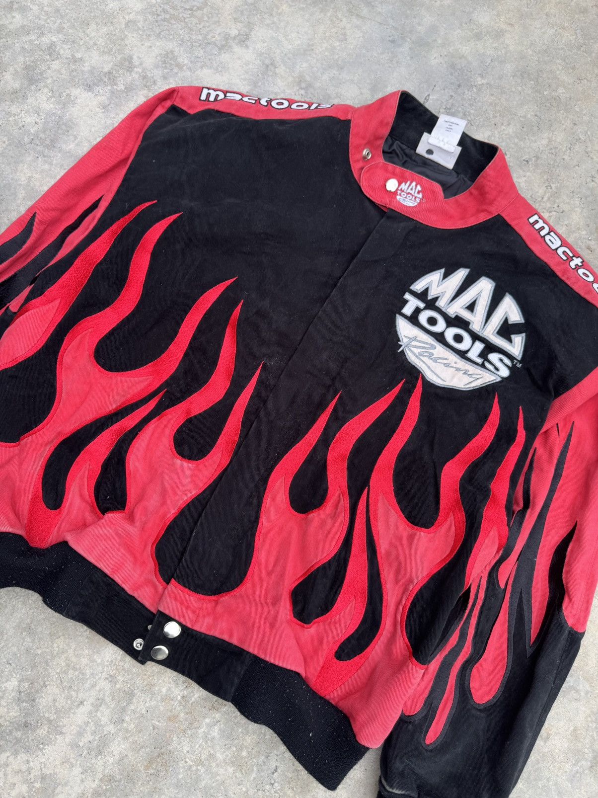 NASCAR Nascar Flame Mac Tools Racing Jacket Vintage Size US XL / EU 56 / 4 - 3 Thumbnail