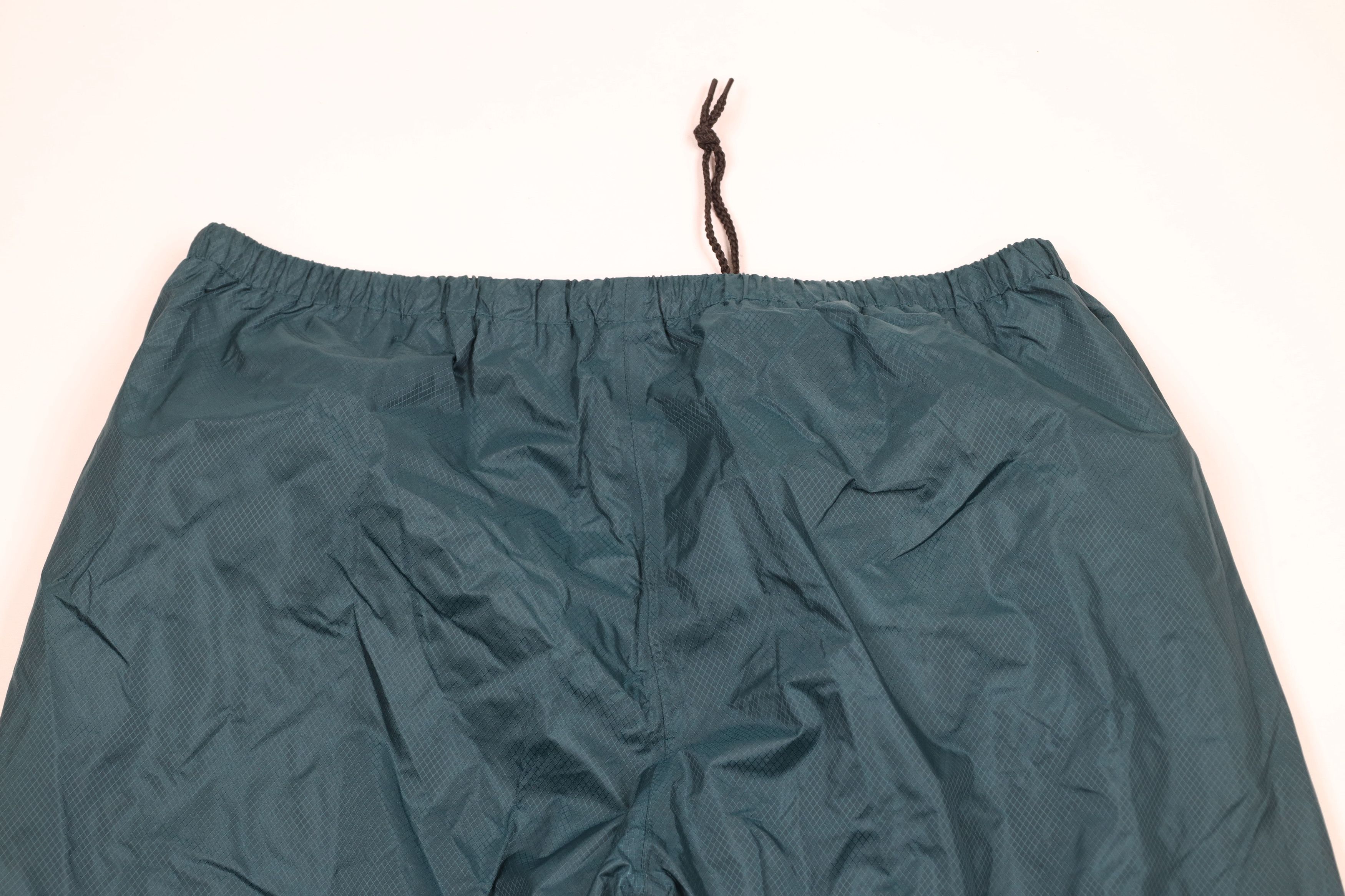 Vintage Vintage 90s Streetwear Wide Leg Waterproof Rain Pants Green Size US 36 / EU 52 - 9 Thumbnail