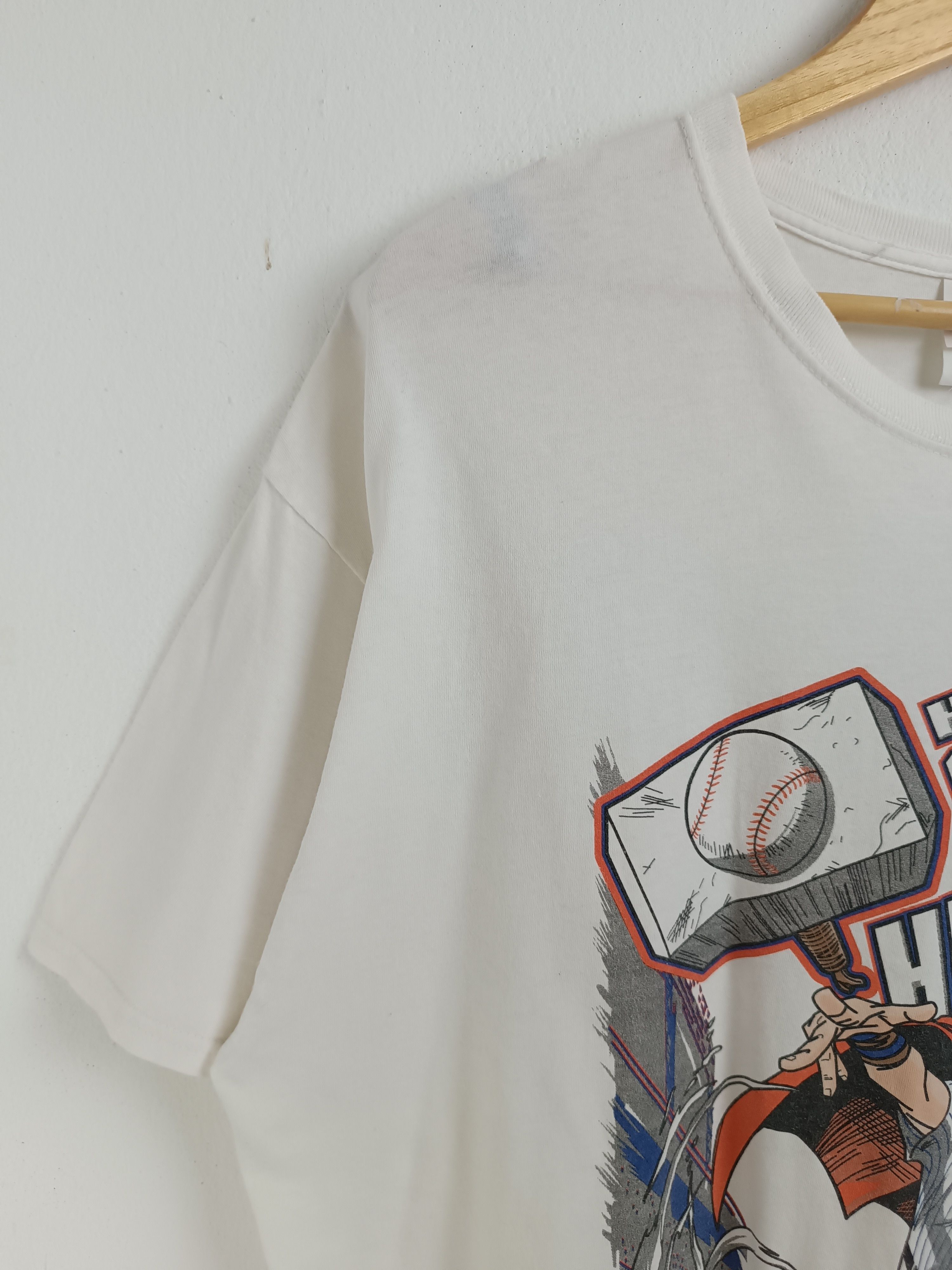 Ford VINTAGE MARVEL X FORD X NEW YORK NETS PROMO TEE thor mlb Size US XL / EU 56 / 4 - 5 Thumbnail